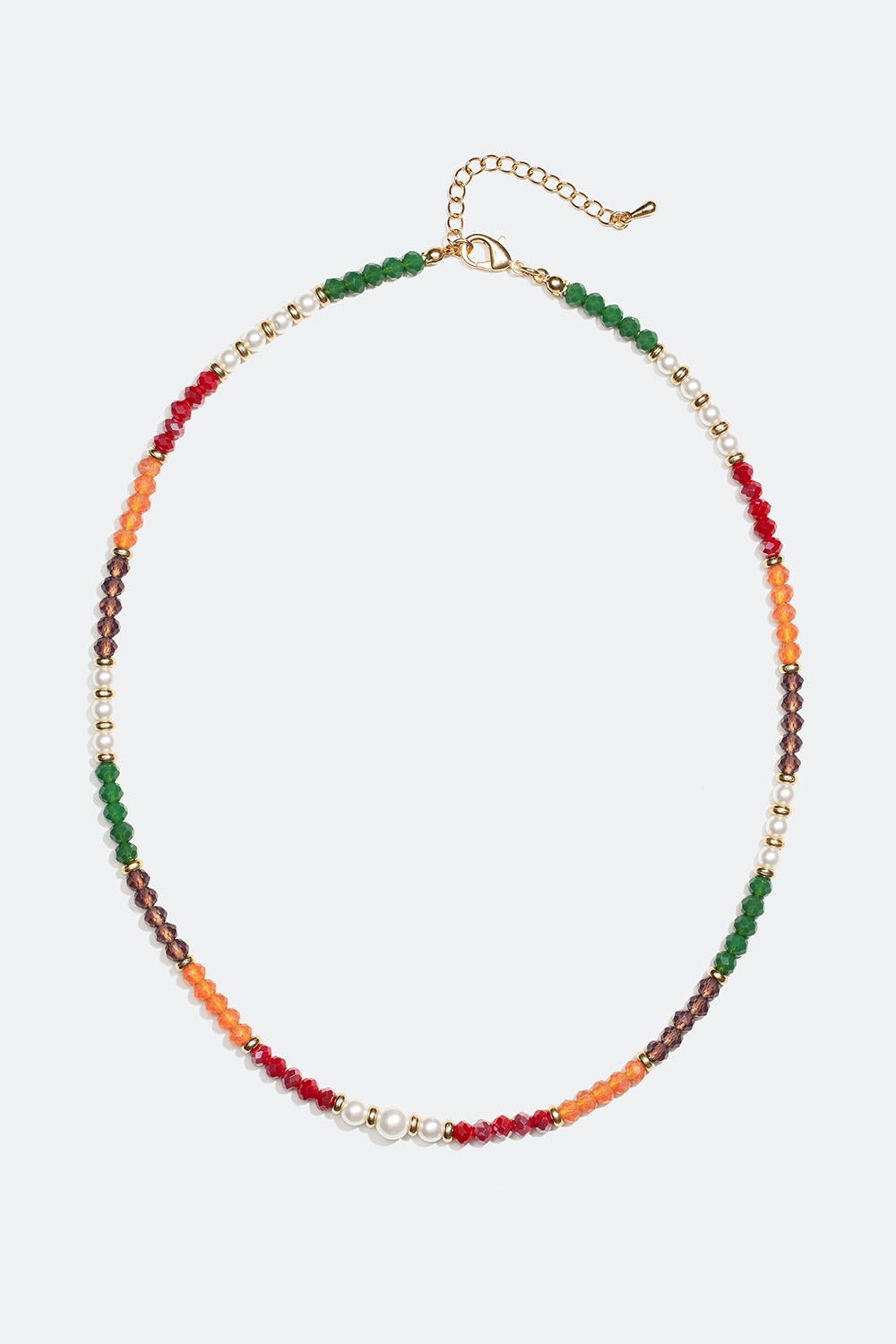 Kaulakoru, jossa on helmiä useissa eri väreissä ryhmässä Korut / Kaulakorut @ Glitter (254001519902)