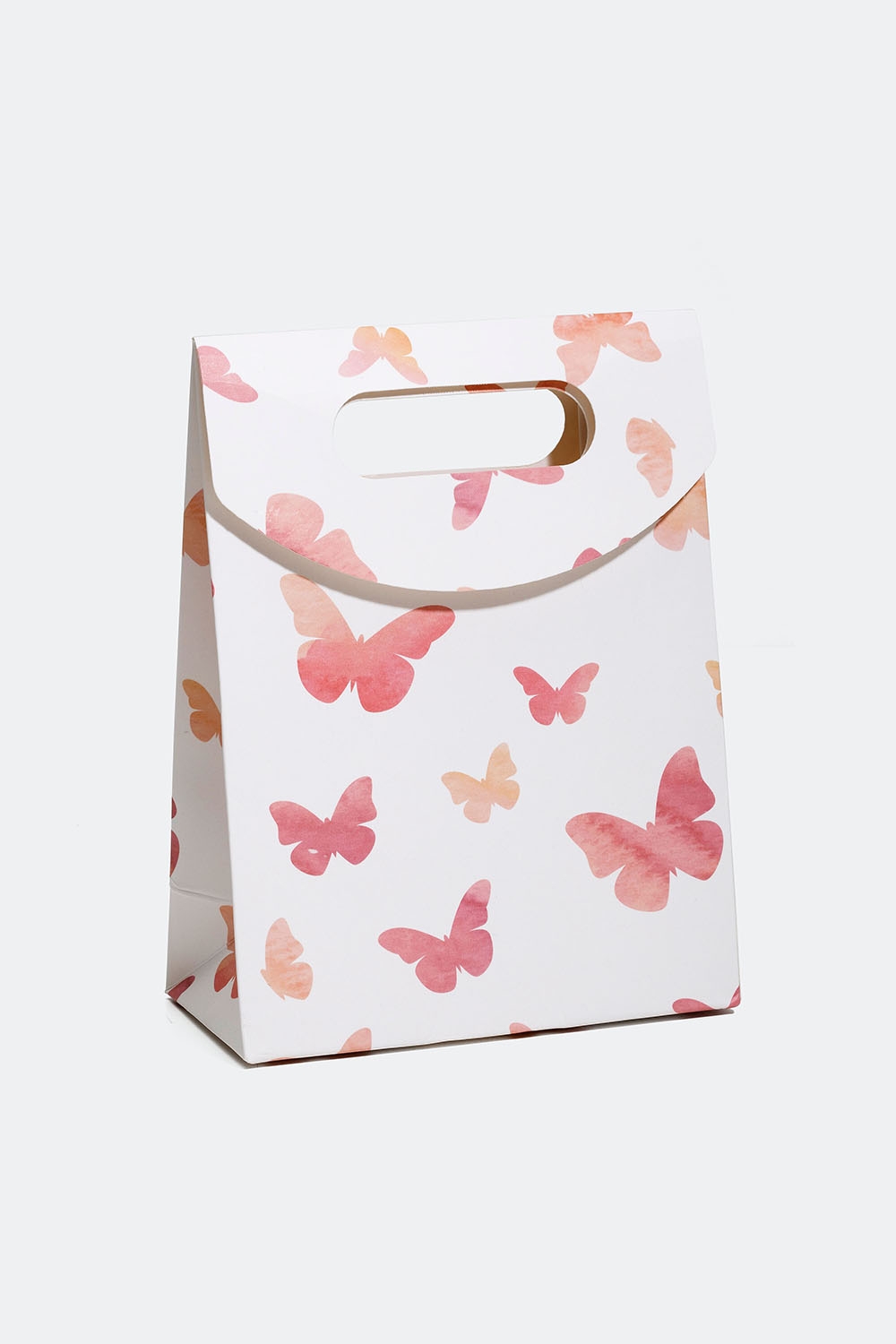 Lahjapakkaus, jossa vaaleanpunaisia perhosia ryhmässä Lahjavinkit / Lahjarasiat @ Glitter (109000115400)