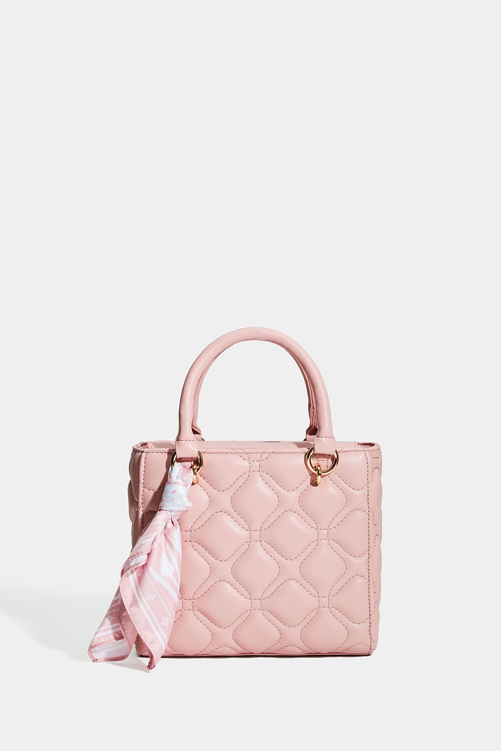 Valkoinen tikattu laukku ja huivi ryhmässä Laukut @ Glitter (172002025000)