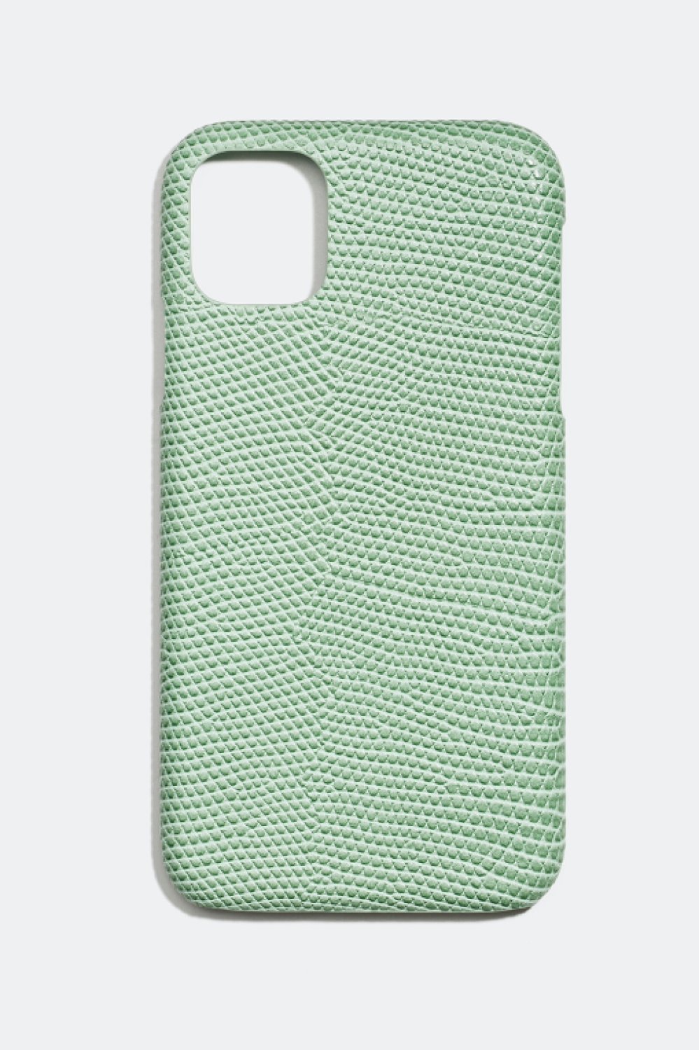 Vihreä kännykkäkuori, jossa käärmeennahkakuvio, iPhone ryhmässä Asusteet / Matkapuhelintarvikkeet / Matkapuhelinkotelot / iPhone 11 / XR @ Glitter (17400008)