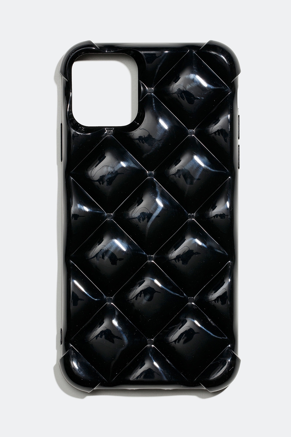 Musta kännykkäkuori, jossa pehmustettu muotoilu, iPhone 11/XR ryhmässä Asusteet / Matkapuhelintarvikkeet / Matkapuhelinkotelot / iPhone 11 / XR @ Glitter (174000259011)