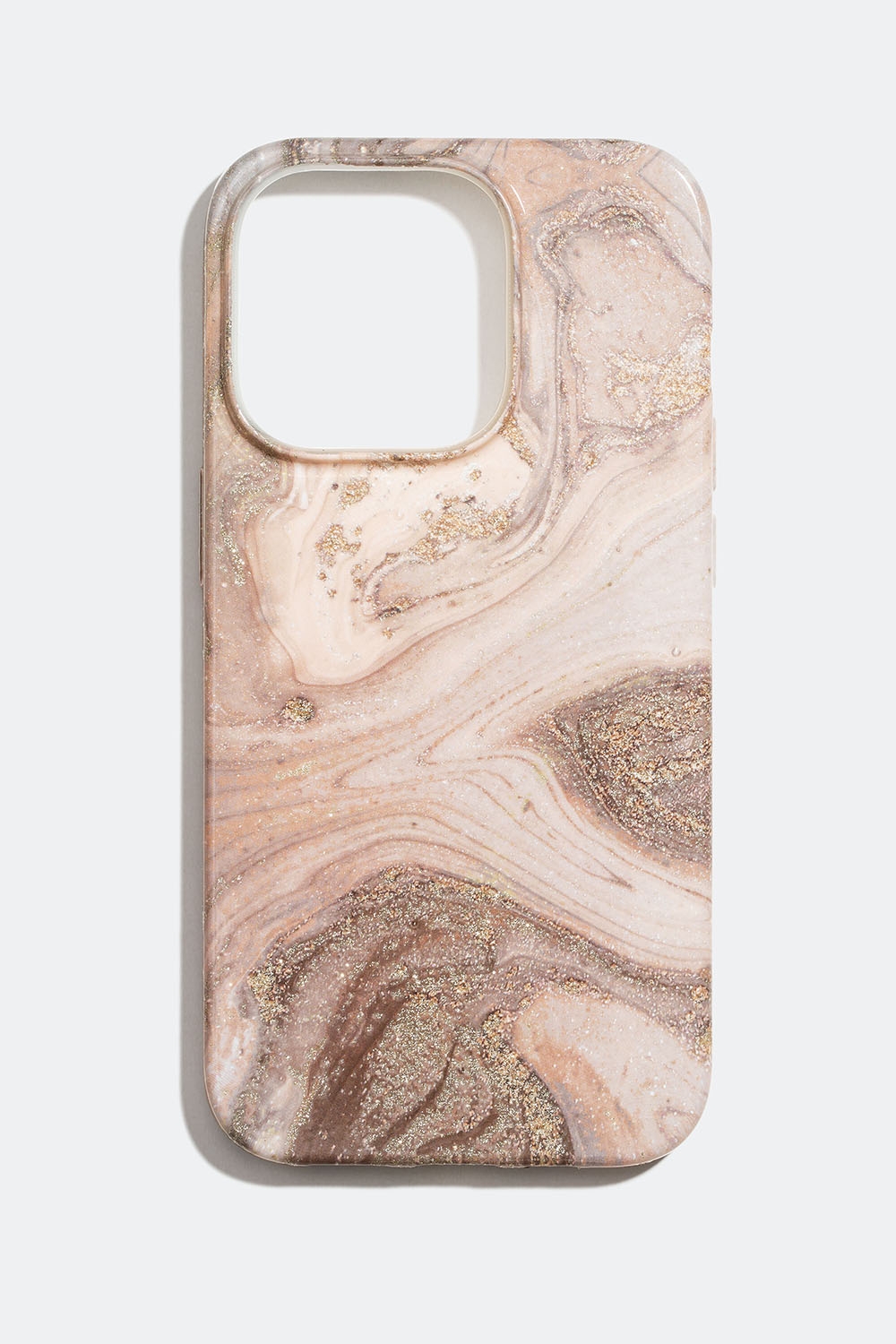 Vaaleanpunainen kännykkäkuori, jossa marmoroitu kuvio, iPhone 14 PRO ryhmässä Asusteet / Matkapuhelintarvikkeet / Matkapuhelinkotelot / iPhone 14 / 14 PRO @ Glitter (174000415414)