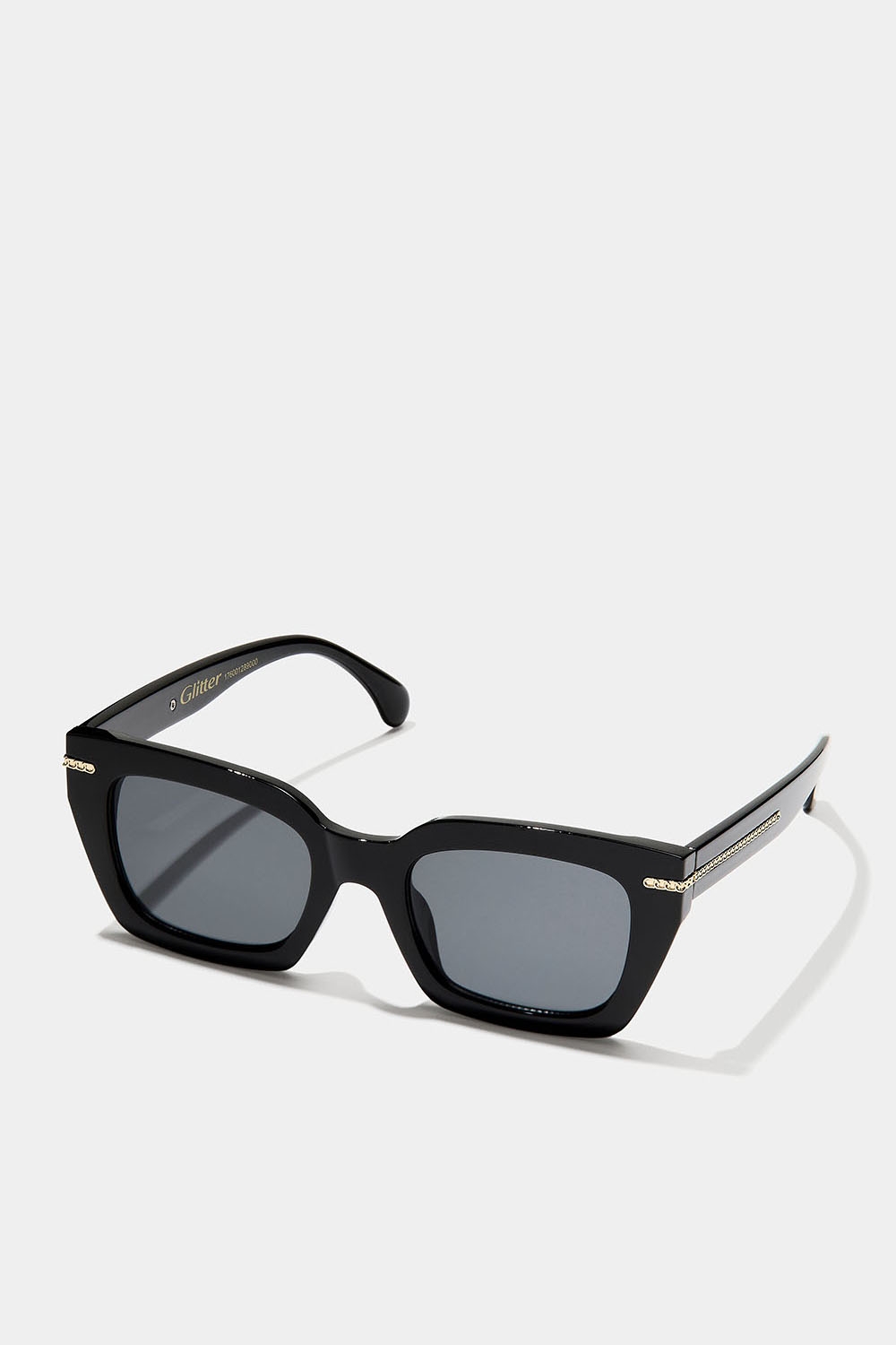 Kulmikkaat aurinkolasit, joissa on ketjuyksityiskohta ryhmässä Asusteet / Aurinkolasit @ Glitter (176001289000)