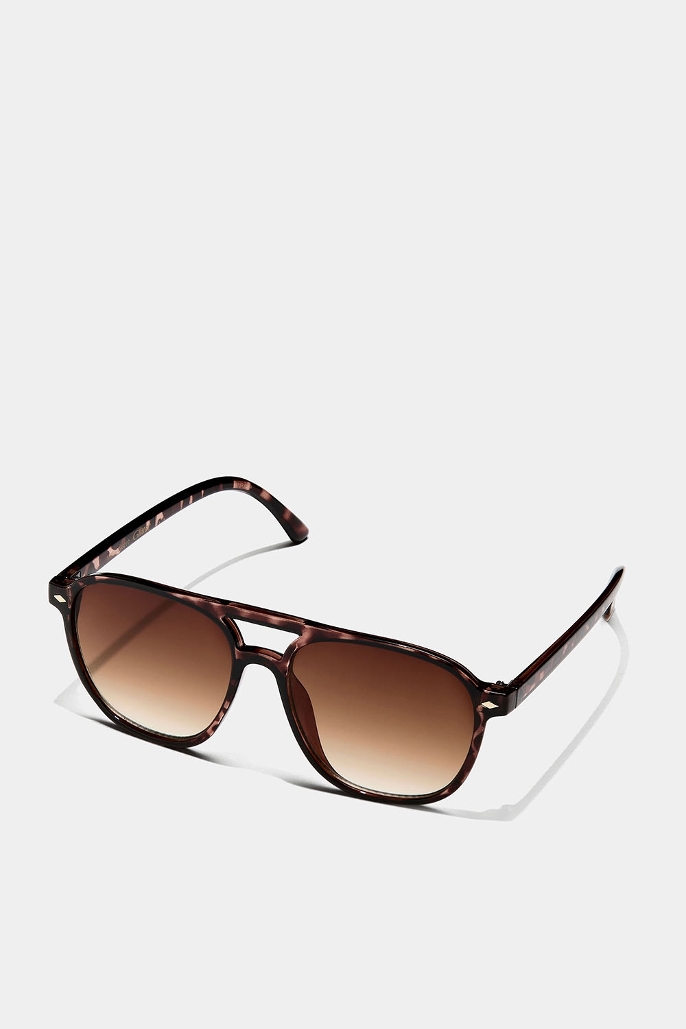 Kilpikonnakuvioiset aurinkolasit kaksinkertaisella nenäntukivarrella ryhmässä Asusteet / Aurinkolasit @ Glitter (176001298200)