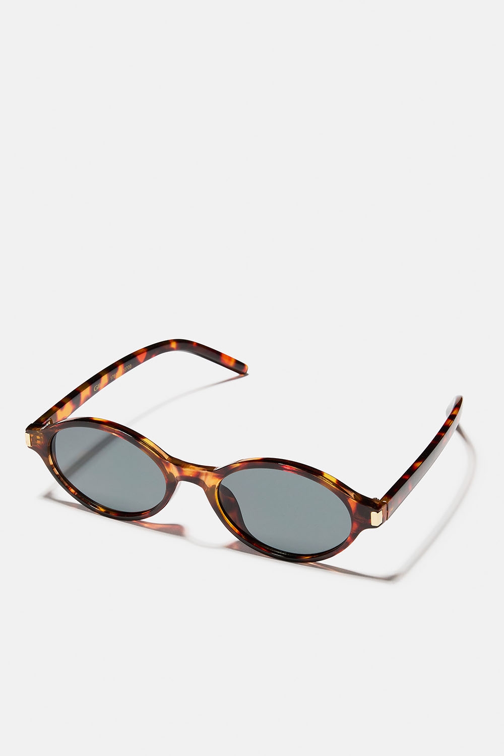 Ruskeat soikeat aurinkolasit, joissa kullanvärinen yksityiskohta ryhmässä Asusteet / Aurinkolasit @ Glitter (176001410700)