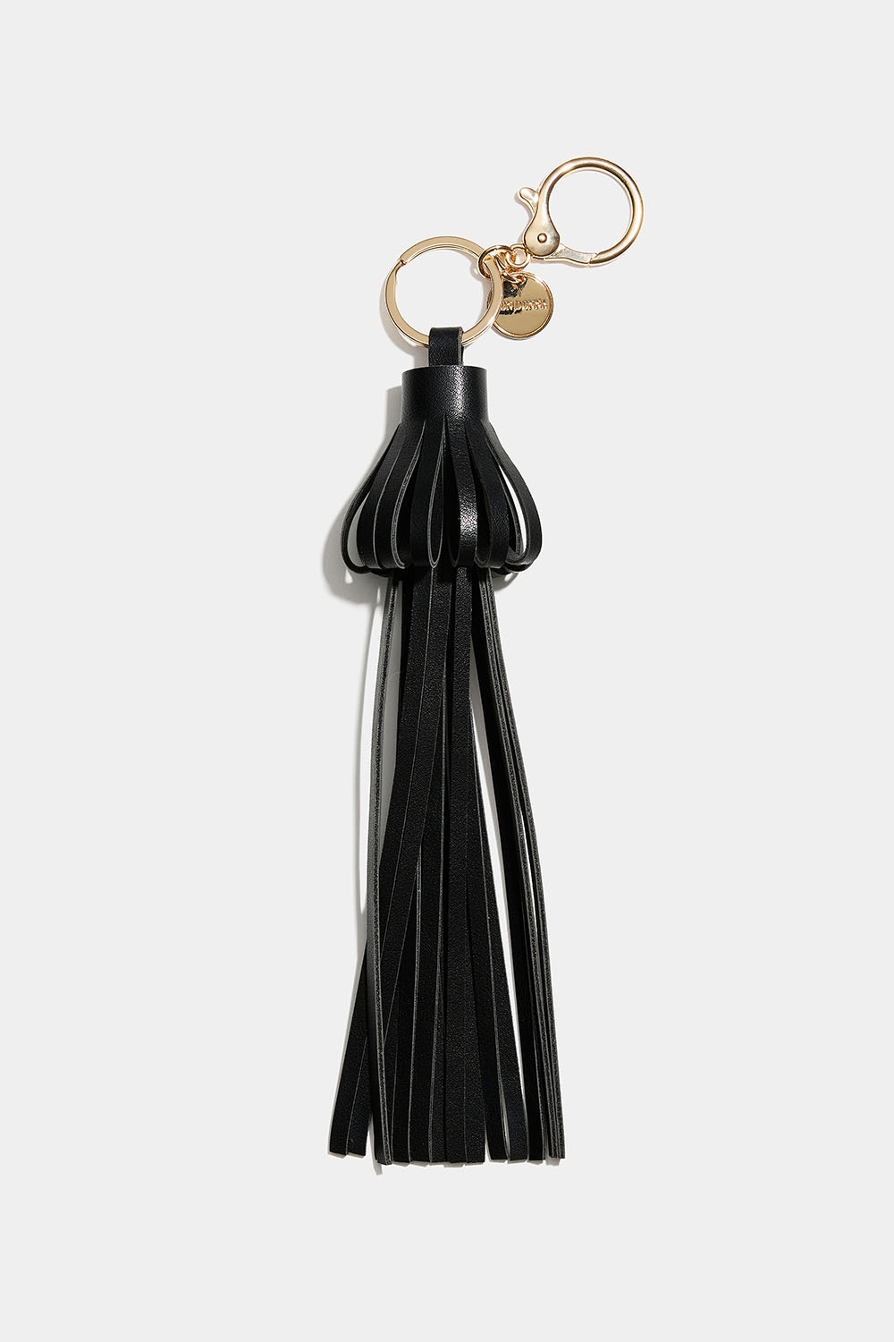 Laukkukoriste mustalla keinonahkaisella tupsulla ryhmässä Laukut / Bag charms @ Glitter (177000789000)