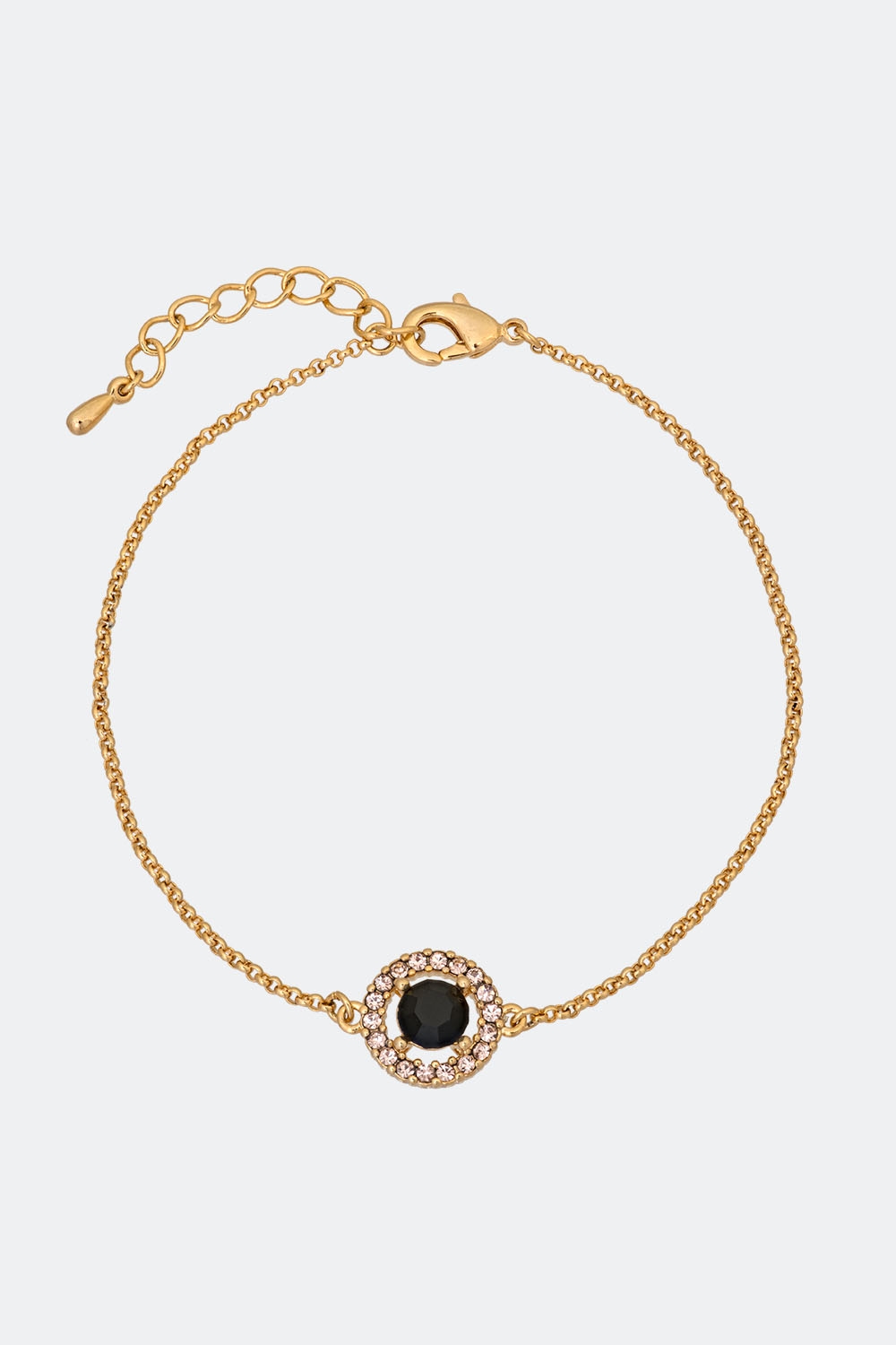 Miss Miranda bracelet - Jet (Gold) ryhmässä Lily and Rose - Rannekorut @ Glitter (251000119002)