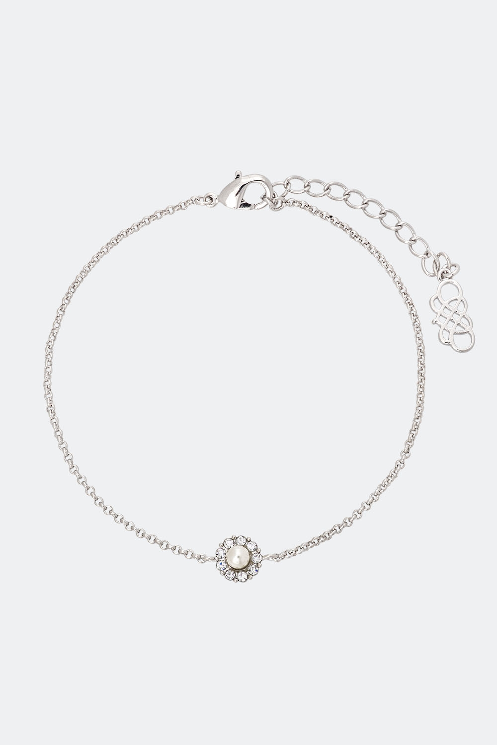 Petite Miss Sofia pearl bracelet - Crystal (Silver) ryhmässä Lily and Rose - Rannekorut @ Glitter (251000151001)