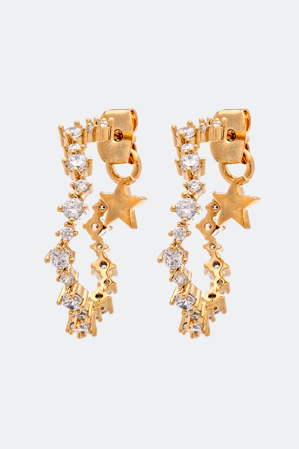 Capella hoops earrings - Crystal ryhmässä Lily and Rose - Korvakorut @ Glitter (253000220202)