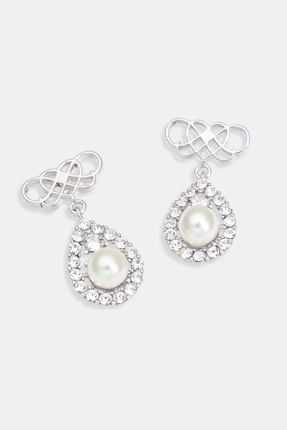Signature drop earring - Ivory pearl (Silver) ryhmässä Lily and Rose - Korvakorut @ Glitter (253000510201)