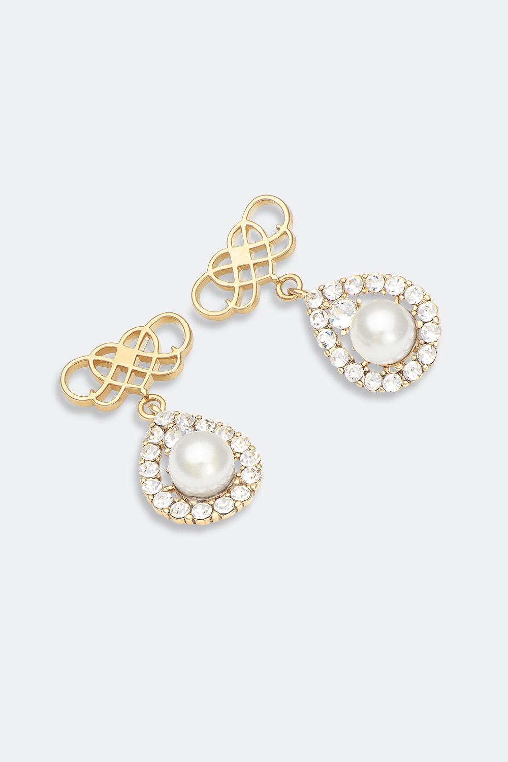Signature drop earring - Ivory pearl (Gold) ryhmässä Lily and Rose - Korvakorut @ Glitter (253000510202)