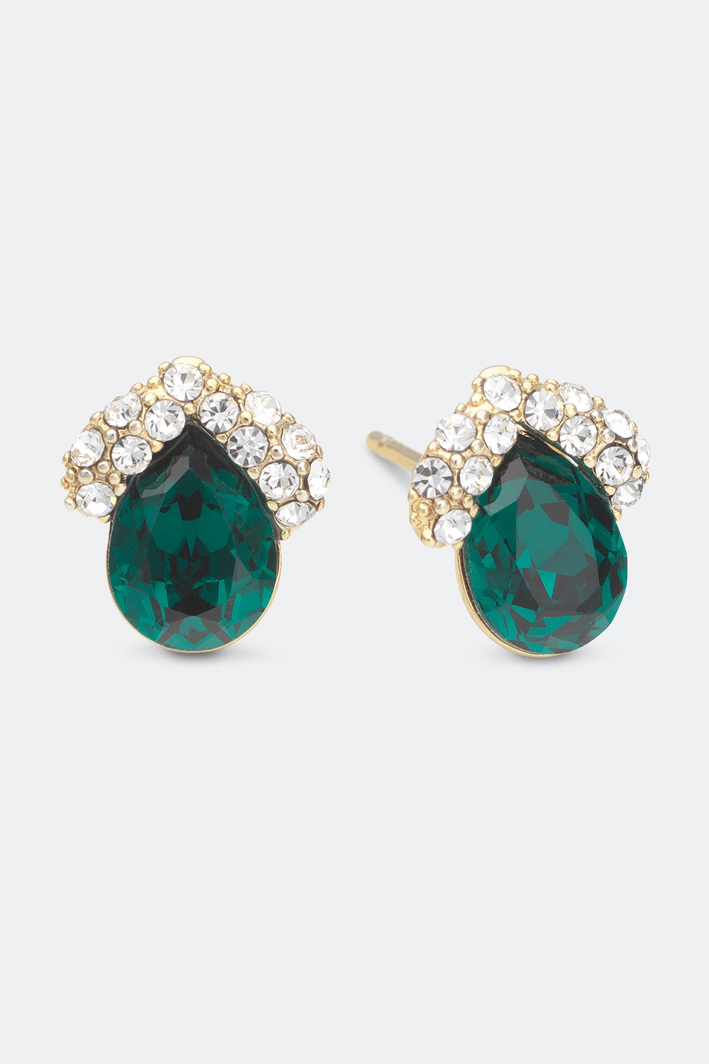 Miss Grace stud earrings - Emerald ryhmässä Lily and Rose - Korvakorut @ Glitter (253000527502)