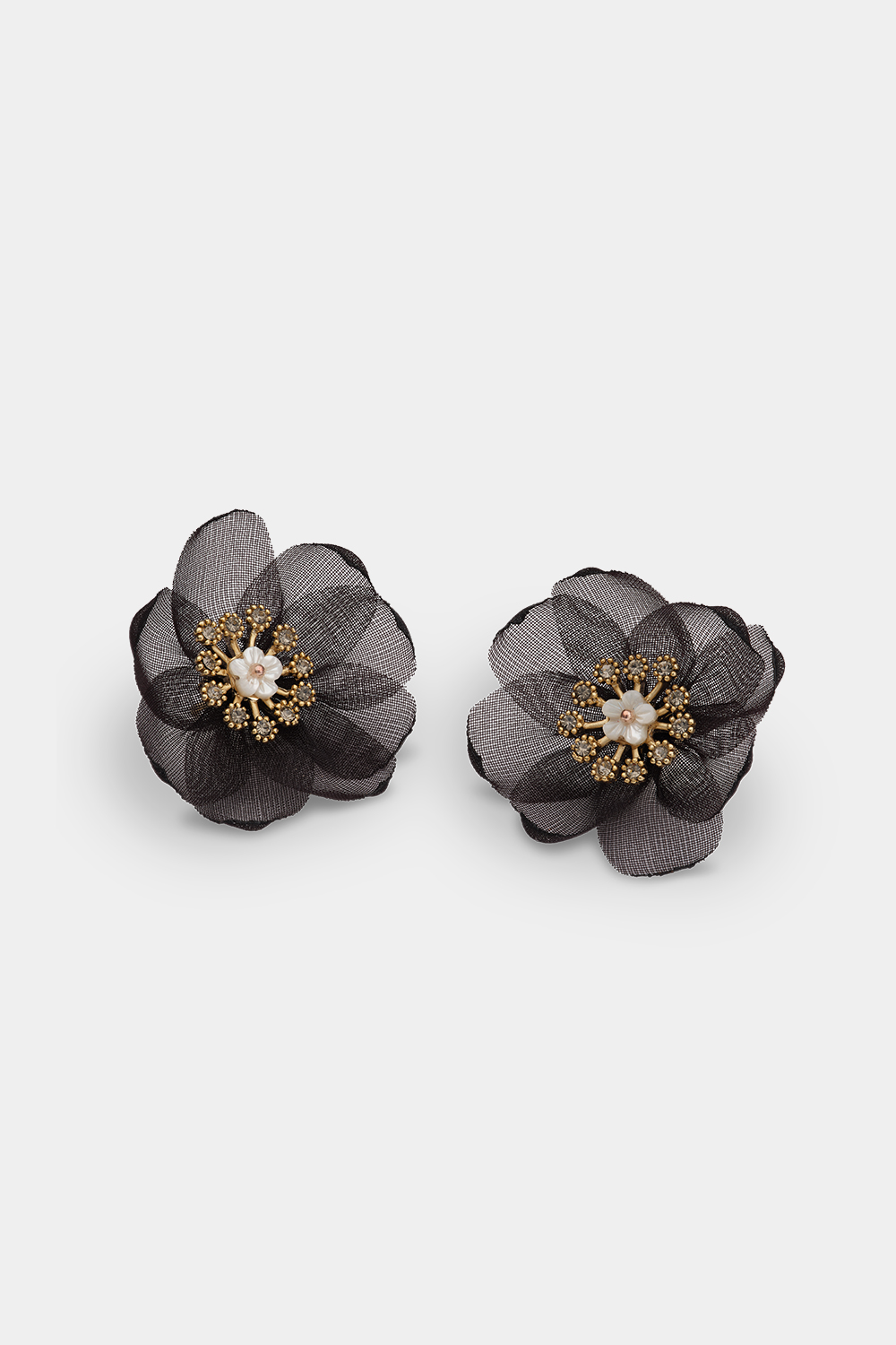Organza botanical earrings - Black ryhmässä Store week / @ Glitter (253001539002)