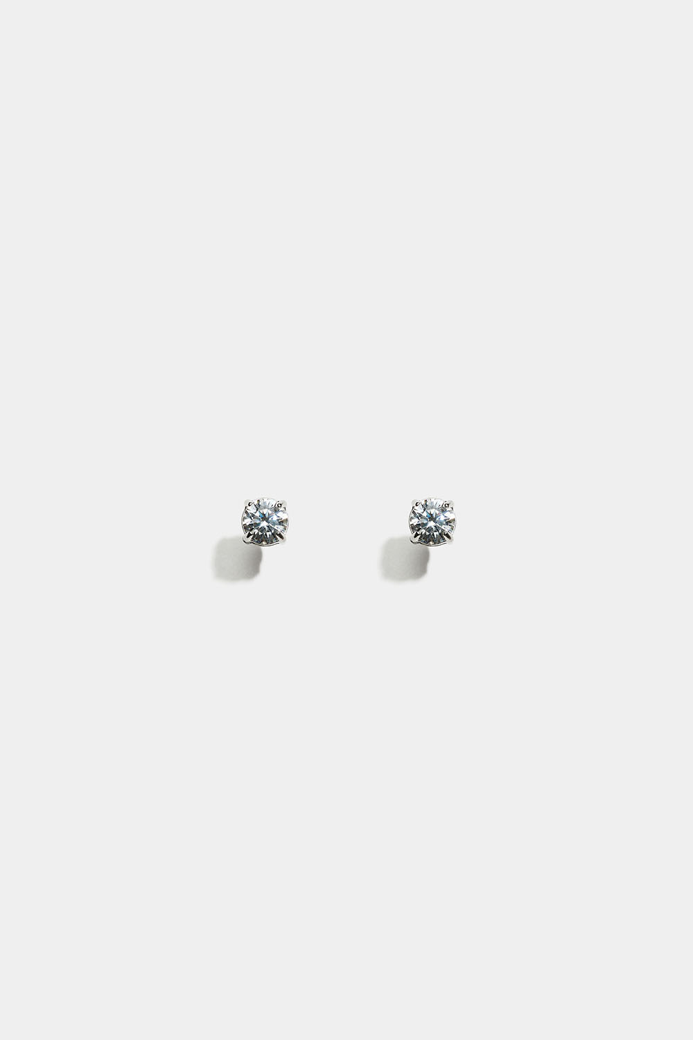 Teräksiset nappikorvakorut, joissa on Cubic Zirconia -kivi ryhmässä Teräs / Teräksiset korvakorut @ Glitter (253009231601)