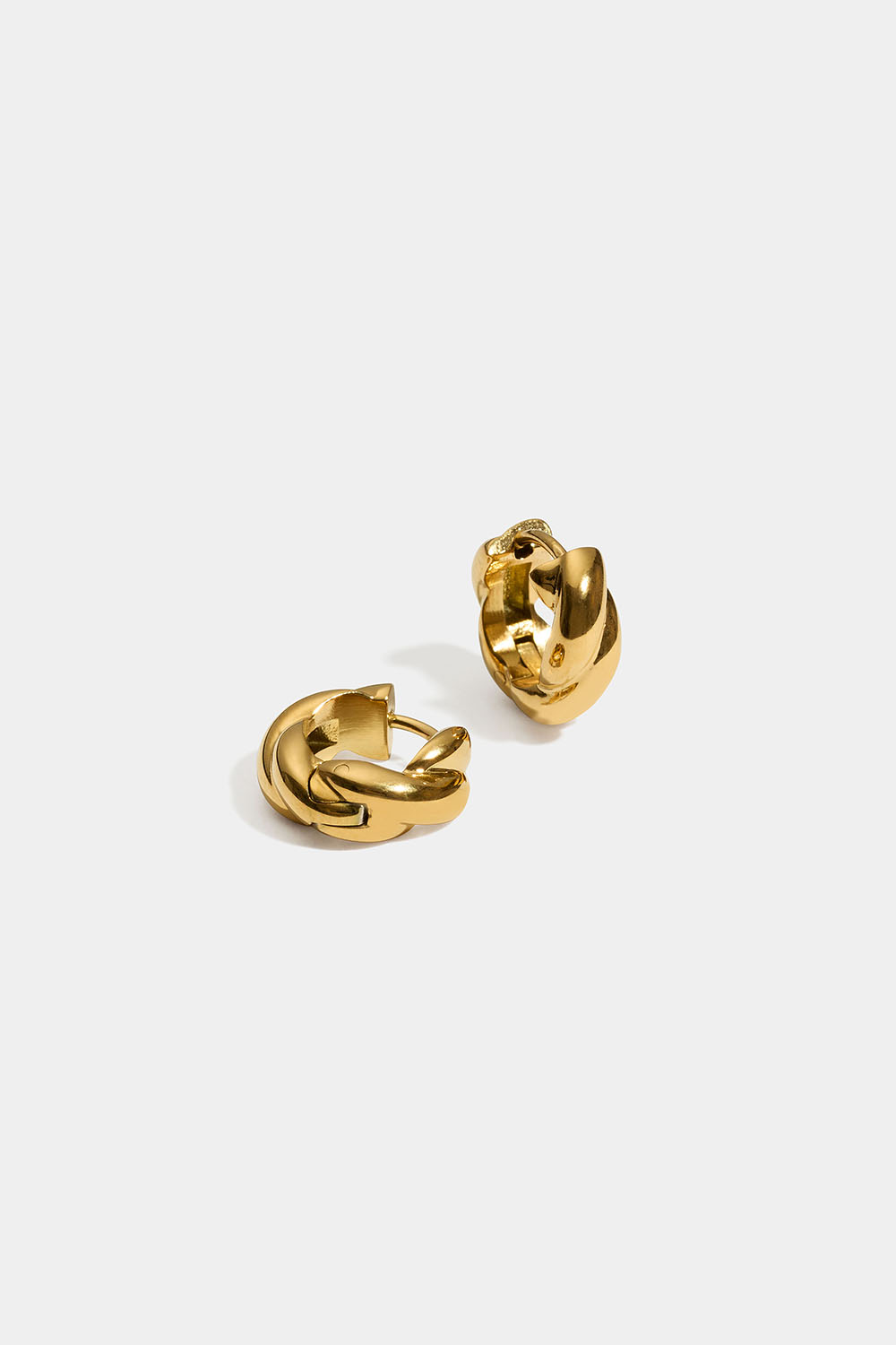 Pienet kierteiset renkaat 18k kullatusta teräksestä ryhmässä Stainless Steel / 18 karaatin kullattua terästä @ Glitter (253012272000)
