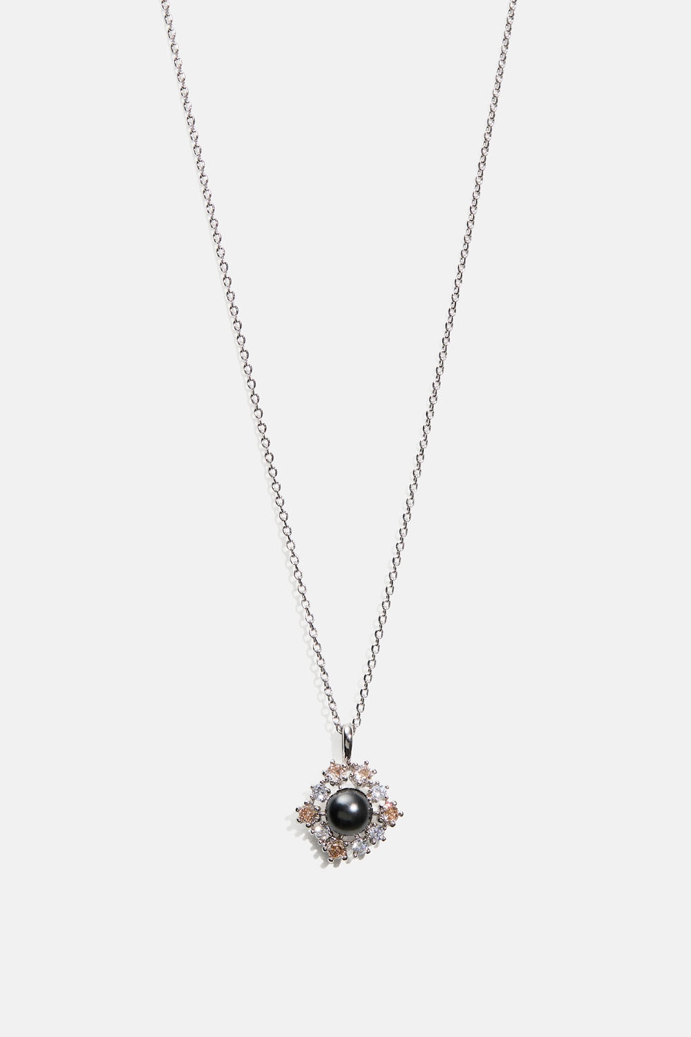 New Emily necklace - Jet Pearl ryhmässä Korut / Kaulakorut / Kaulakorut riipuksella @ Glitter (254002529001)