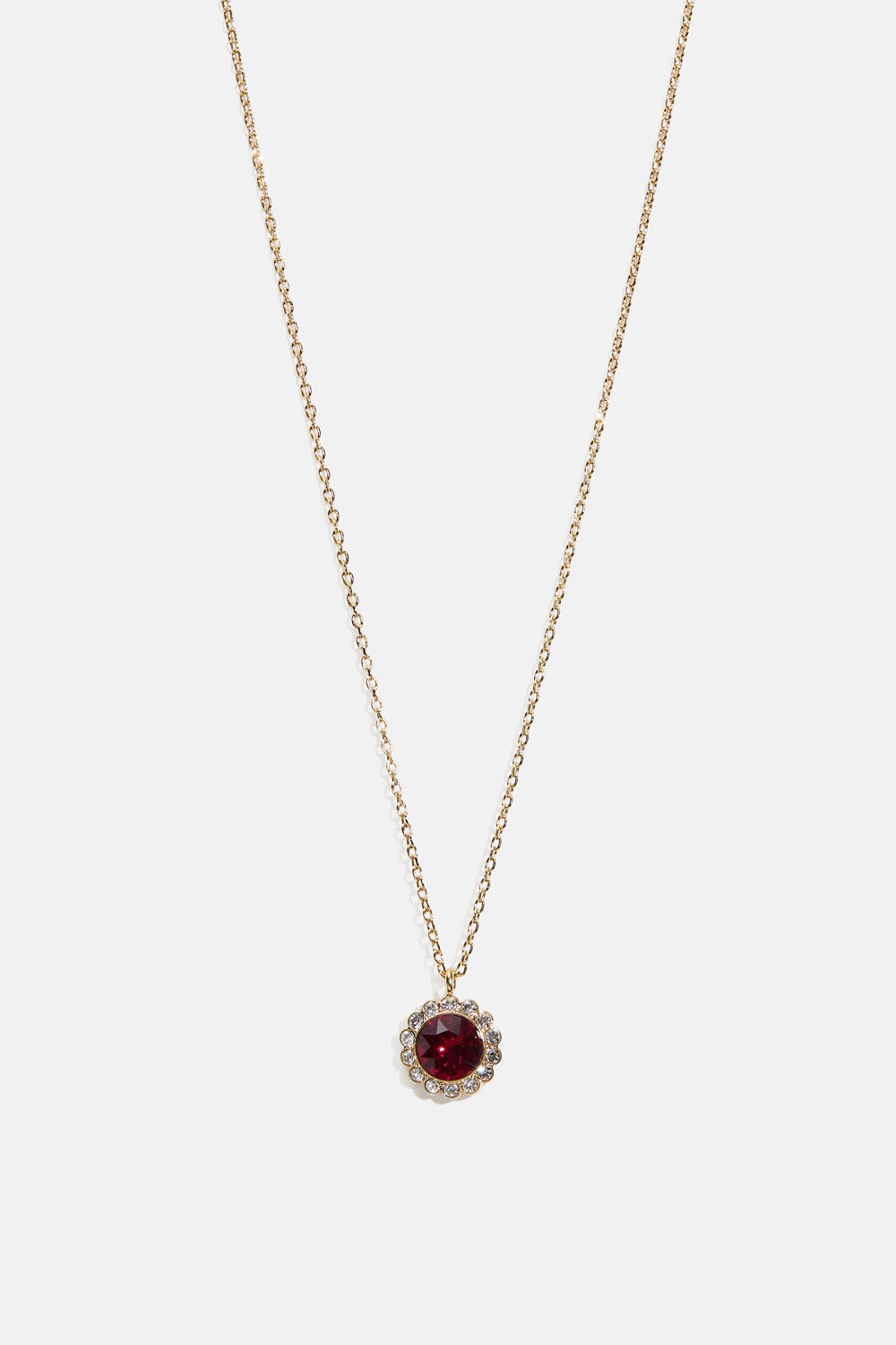 Miss Bea necklace - Ruby ryhmässä Korut / Kaulakorut / Kaulakorut riipuksella @ Glitter (254002546002)