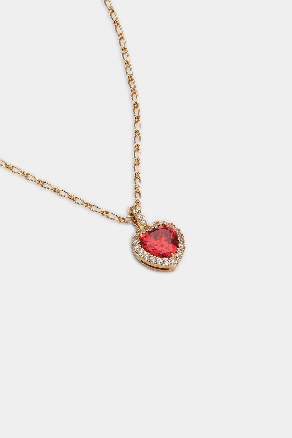 Rose necklace - Garnet ryhmässä Store week / @ Glitter (254002646002)