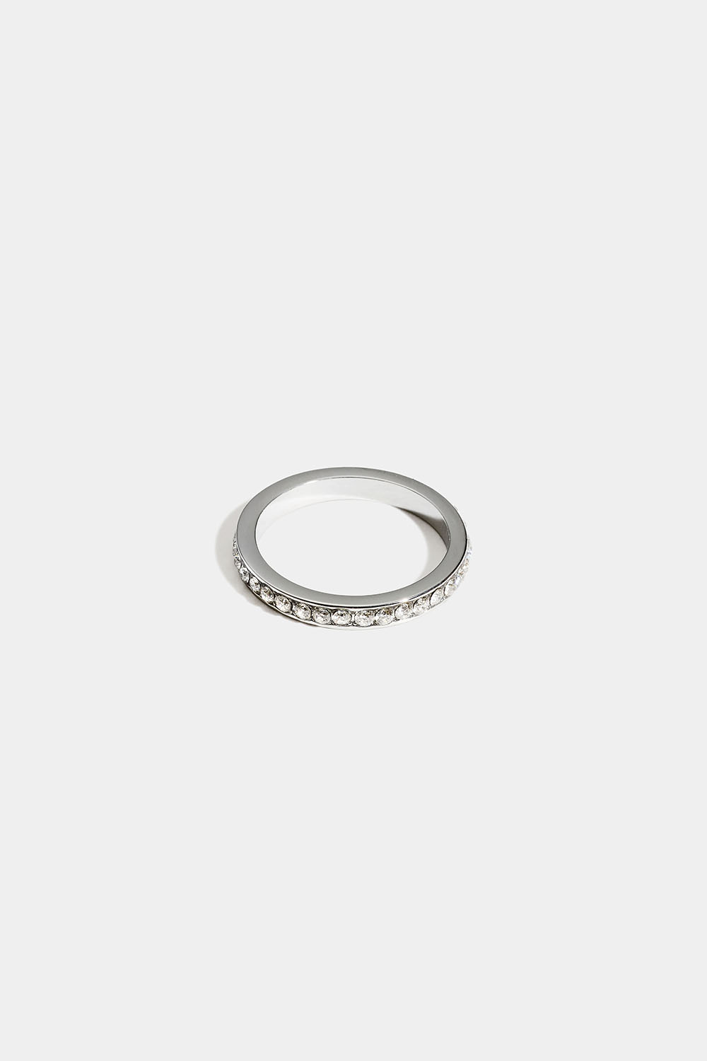 Teräksinen pikkusormisormus, jossa cubic zirkonia -kivi ryhmässä Teräs / Teräksiset sormukset @ Glitter (2560021616)