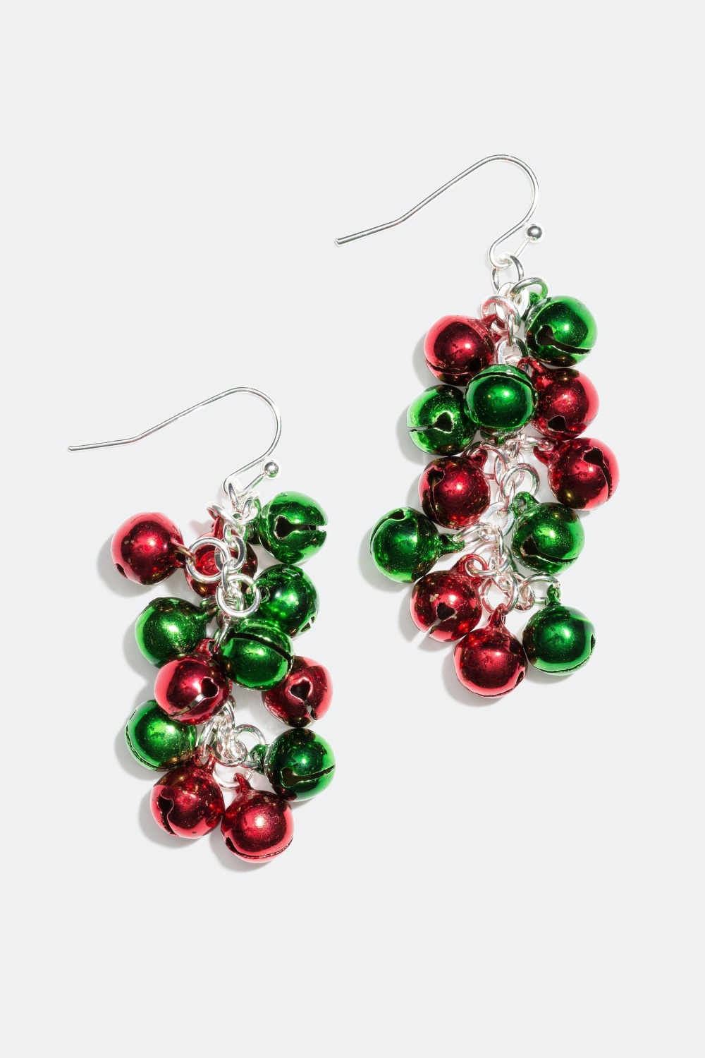 Korvakorut vihreillä ja punaisilla kulkusilla ryhmässä Joulu / Christmas Collection @ Glitter (321601)