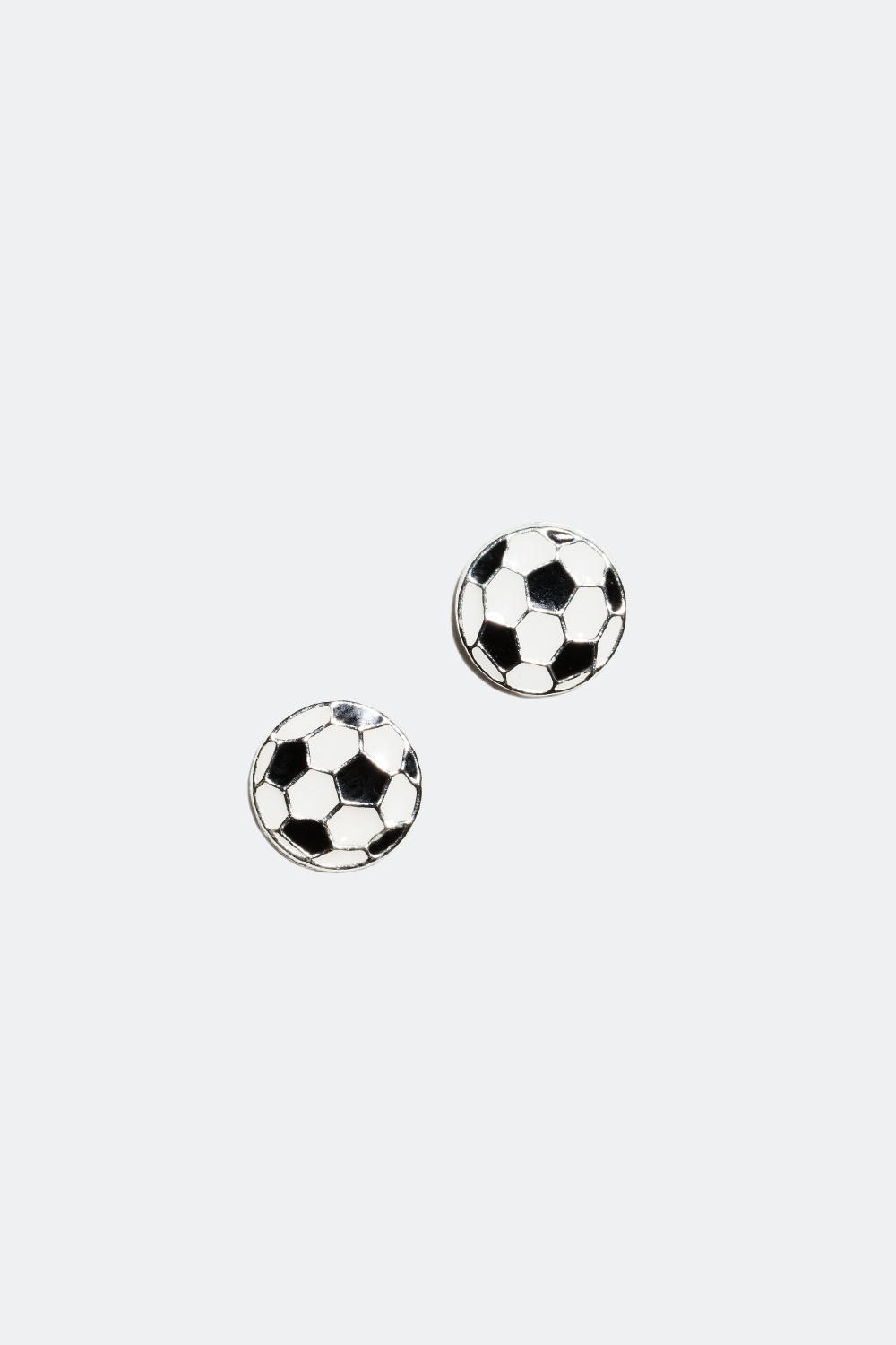 Jalkapallokorvakorut aitoa hopeaa ryhmässä Lapsille / Lasten korut / Lasten korvakorut @ Glitter (326281)