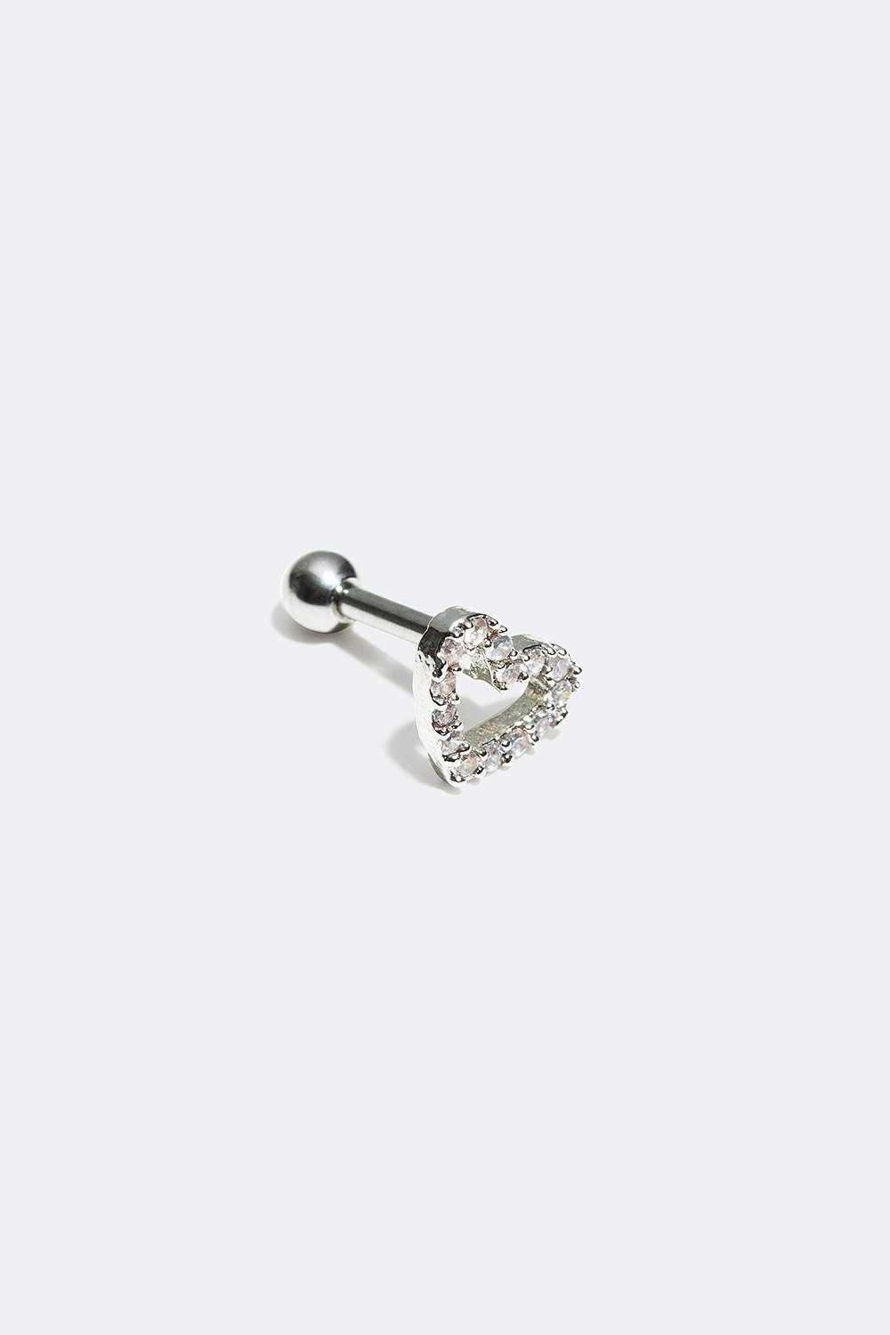 Helix / tragus-lävistys, jossa sydänaihe ryhmässä Korut / Lävistyskorut @ Glitter (327630102000)