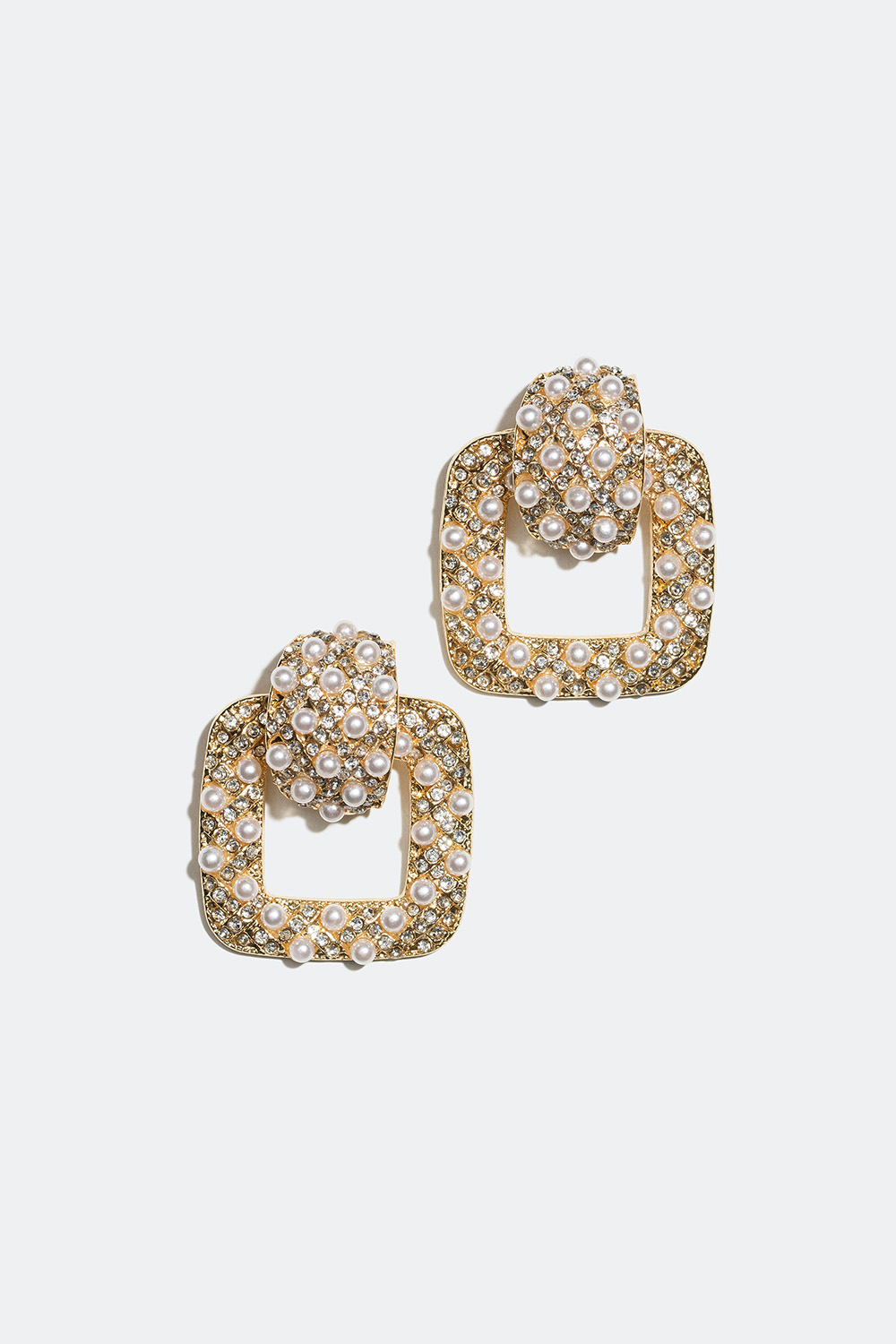 Korvakorut, joissa helmiä ja kristalleja ryhmässä Kaikki korut / Korvakorut @ Glitter (327972)