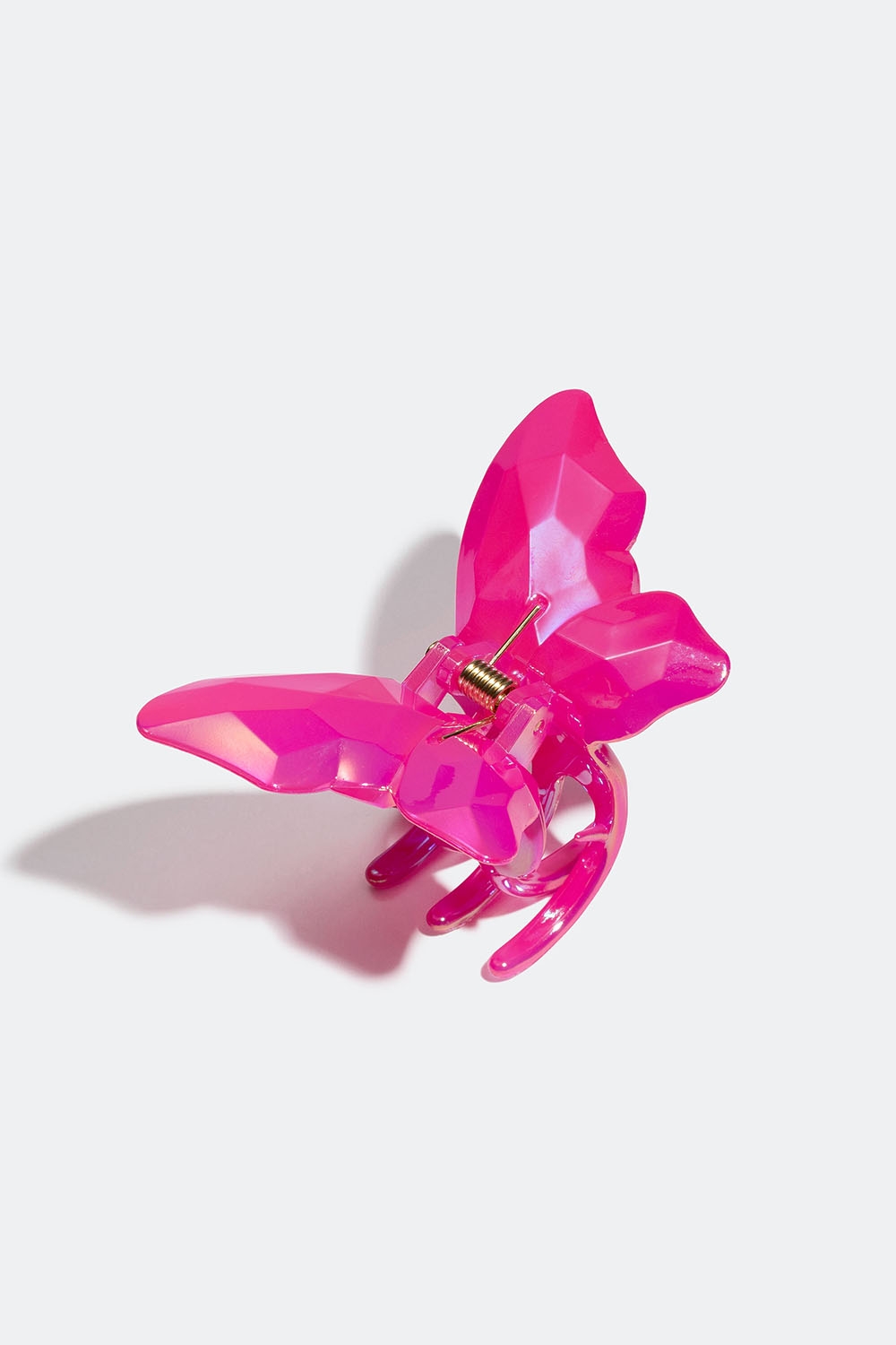 Pinkki hiusklipsi, jossa perhonen ryhmässä Hiustuotteet / Hiuspinnit ja -klipsit / Hiusklipsit @ Glitter (331001095000)