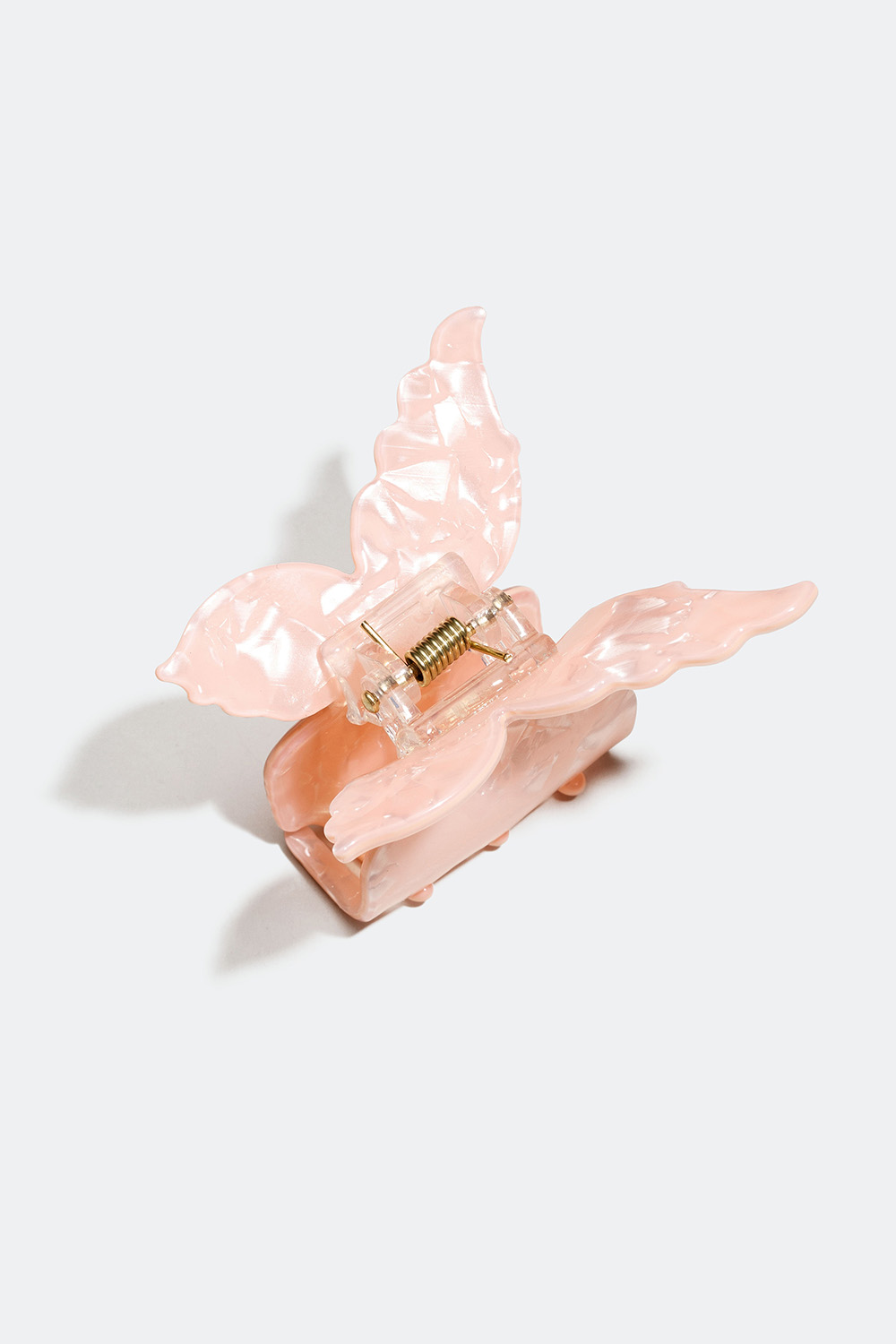 Vaaleanpunainen hiusklipsi, jossa marmorikuvioinen perhonen ryhmässä Hiustuotteet / Hiuspinnit ja -klipsit / Hiusklipsit @ Glitter (331001155400)