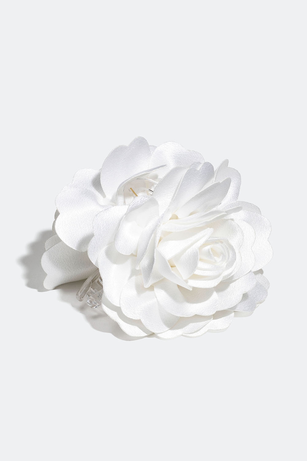 Hiussolki, jossa valkoinen kukka ryhmässä Hiustuotteet / Hiuspinnit ja -klipsit / Hiusklipsit @ Glitter (331001573100)
