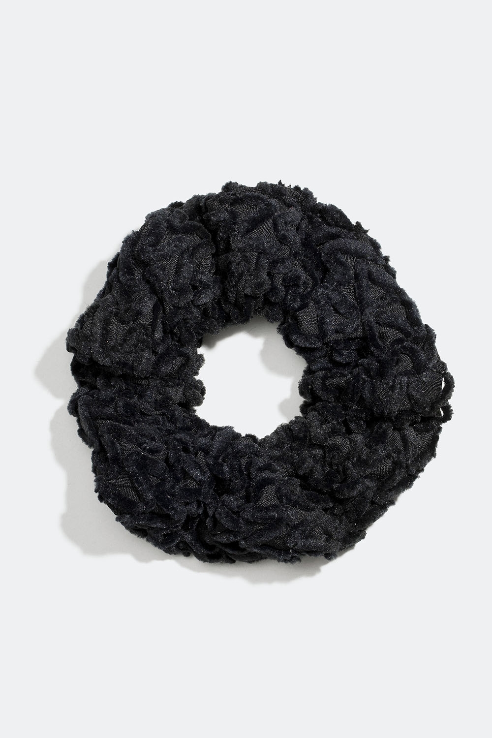 Musta hiusdonitsi, jossa koristeelliset ompeleet ryhmässä Hiustuotteet / Scrunchie-hiusdonitsit @ Glitter (332000909000)