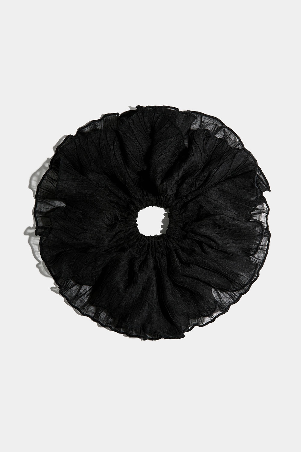 Muhkea hiusdonitsk pliseeratusta tyllistä ryhmässä Hiustuotteet / Scrunchie-hiusdonitsit / Megahiusdonitsit @ Glitter (332001169000)