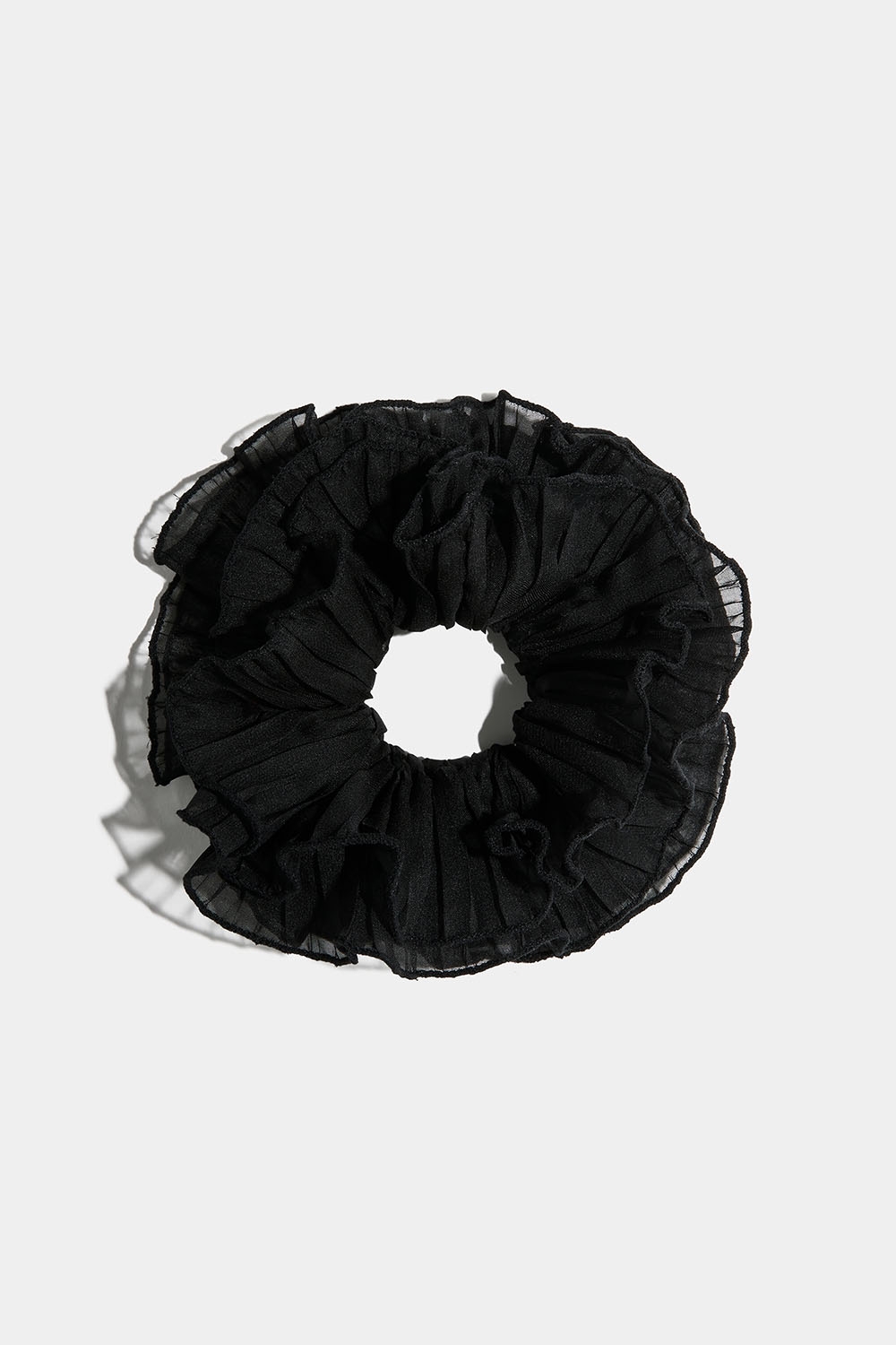 Musta hiusdonitsi pliseerattua tylliä ryhmässä Hiustuotteet / Scrunchie-hiusdonitsit @ Glitter (332001199000)