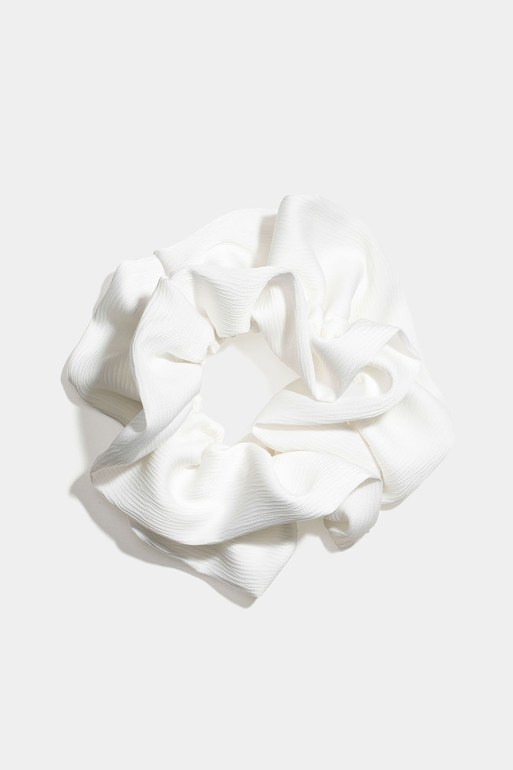 Valkoinen tuplakankainen hiusdonitsi ryhmässä Hiustuotteet / Scrunchie-hiusdonitsit @ Glitter (332001243000)