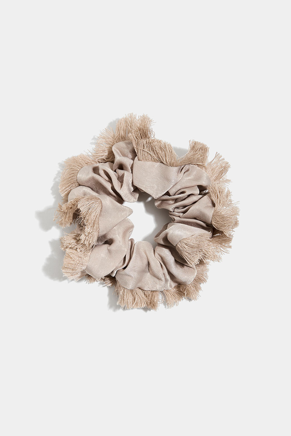 Hapsutettu hiusdonitsi, beige ryhmässä Hiustuotteet / Scrunchie-hiusdonitsit @ Glitter (332001348300)