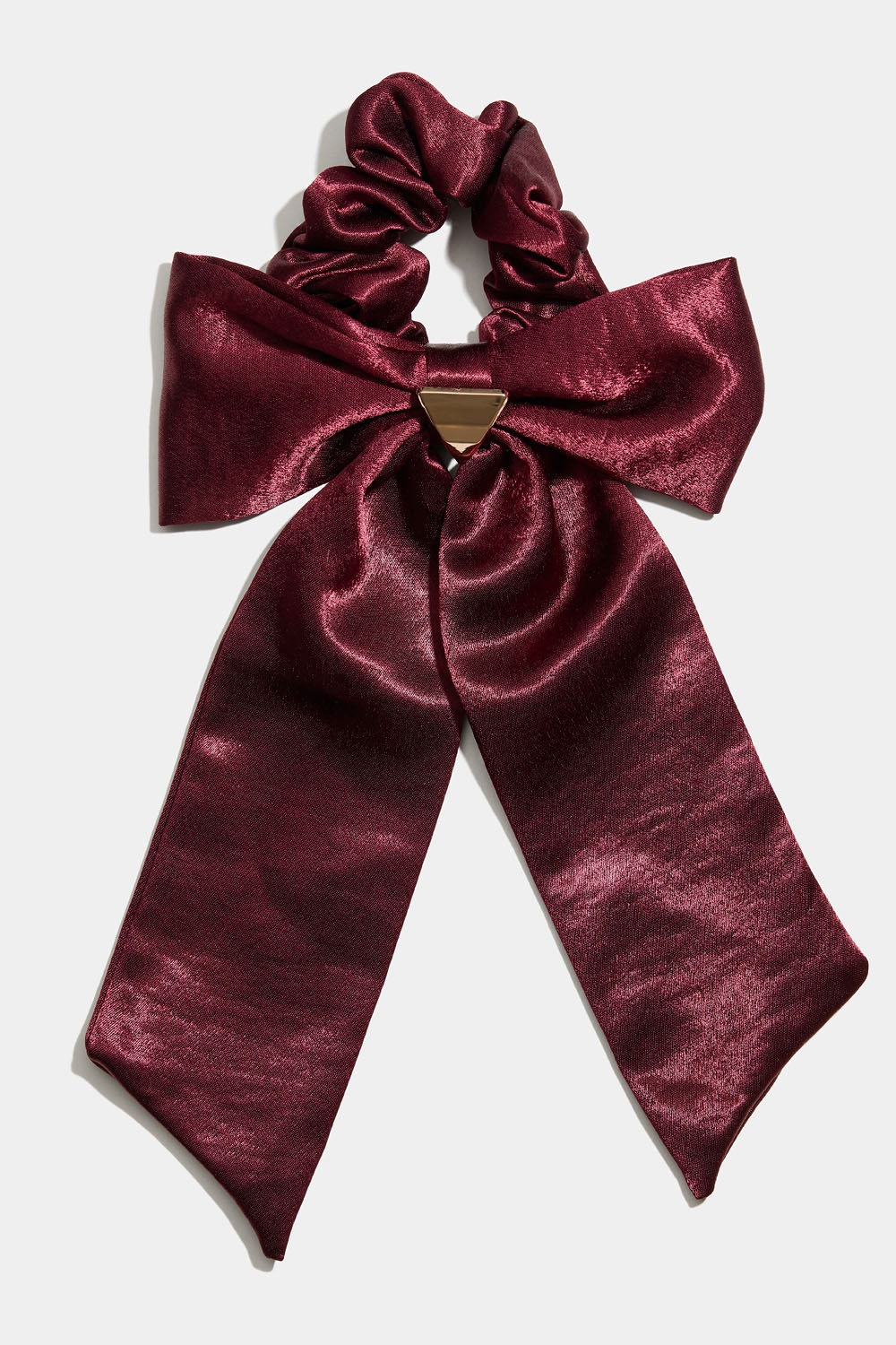 Hiusdonitsi, jossa viininpunainen rusetti ryhmässä Hiustuotteet / Scrunchie-hiusdonitsit @ Glitter (332001376300)