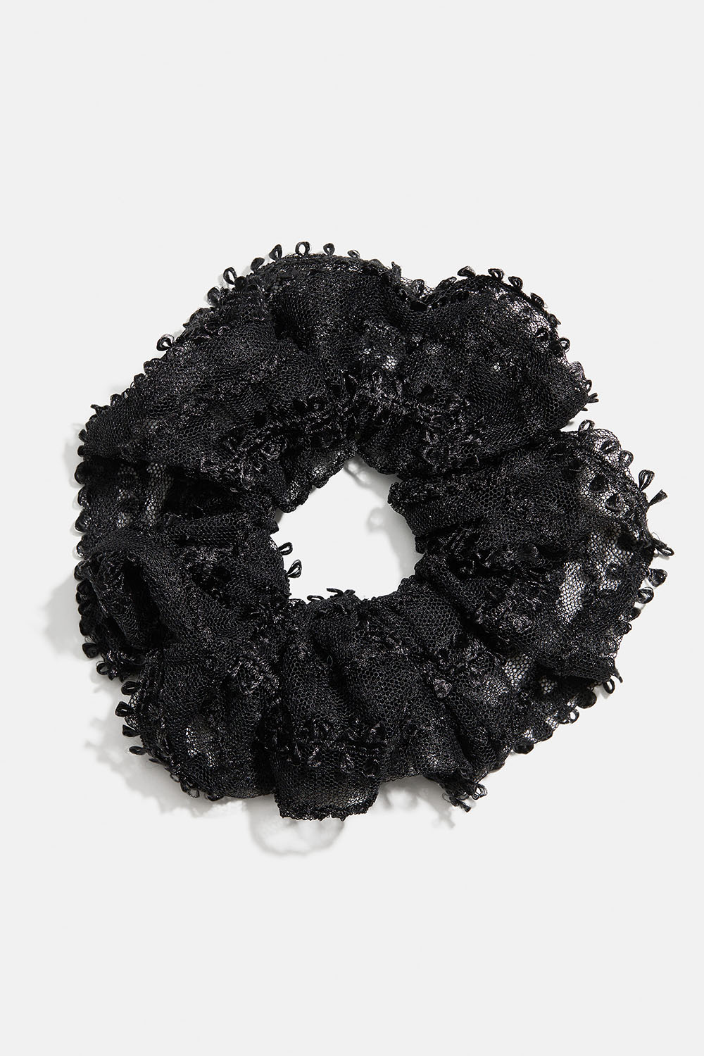 Iso musta hiusdonitsi pitsiä ryhmässä Hiustuotteet / Scrunchie-hiusdonitsit @ Glitter (332002079000)