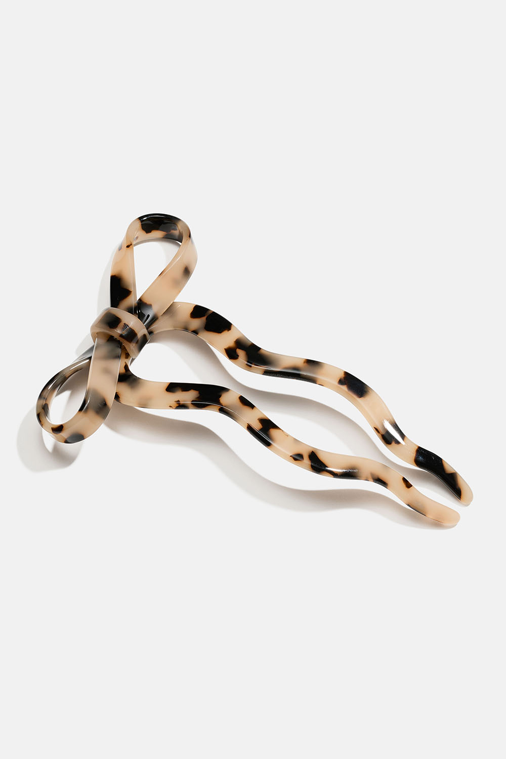 Ruskea ranskalainen hiusneula, jossa rusetti ryhmässä Hiustuotteet / Ranskalaiset hiusneulat @ Glitter (334001488400)