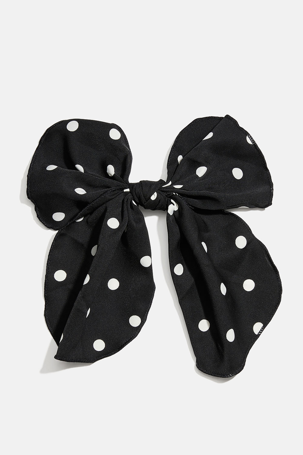 Hiussolki, jossa pilkullinen musta kangasrusetti ryhmässä Hiustuotteet / Hiuspinnit ja -klipsit / Hiuskoristeet @ Glitter (335002089400)