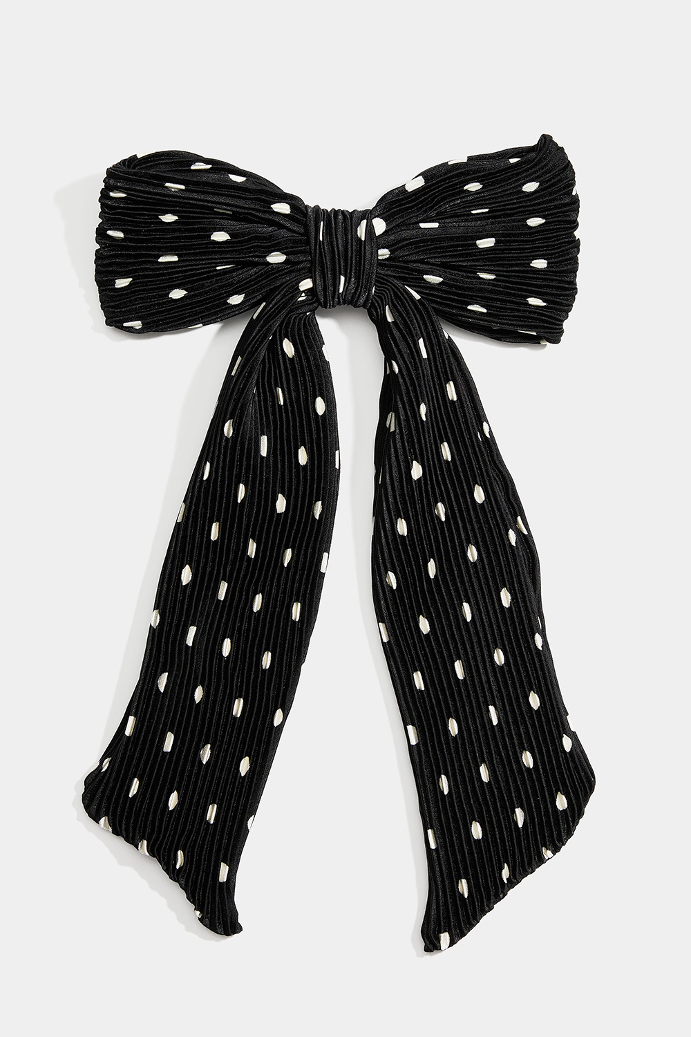 Hiussolki, jossa pliseerattu musta rusetti ryhmässä Hiustuotteet / Hiuspinnit ja -klipsit / Hiuskoristeet @ Glitter (335002097400)