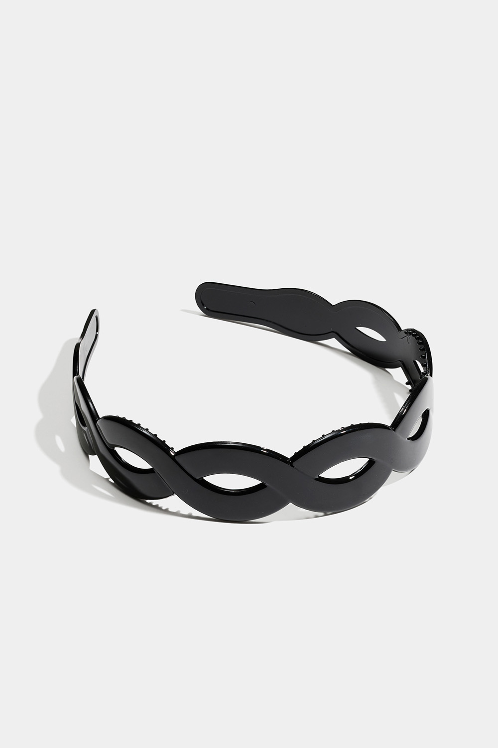 Musta leveä kierretty panta ryhmässä Hiustuotteet / Hiuspannat @ Glitter (336001569000)