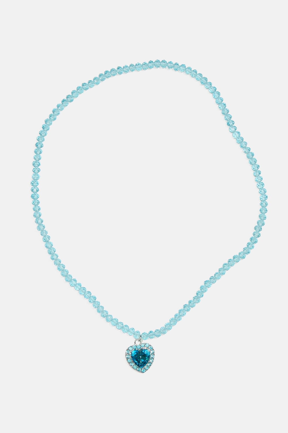 Lasten elastinen kaulakoru, jossa helmiä ja sydän ryhmässä Lapsille / Lasten korut / Lasten kaulakorut @ Glitter (402000327000)