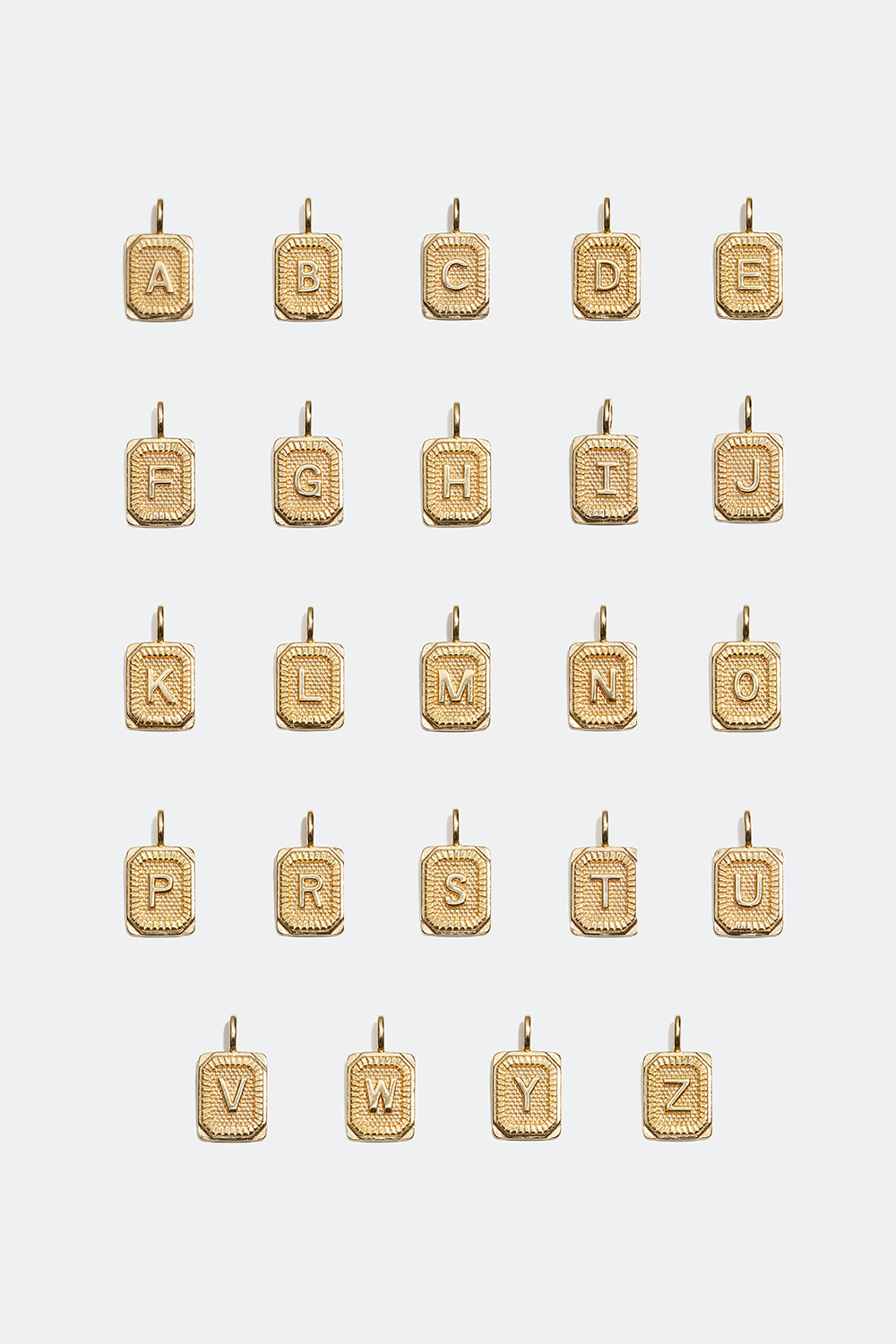 Kirjainriipus, kullattu 18 karaatin kullalla ryhmässä 18 karaatin kullattua hopeaa / Riipukset 18 karaatin kulta @ Glitter (50900026)