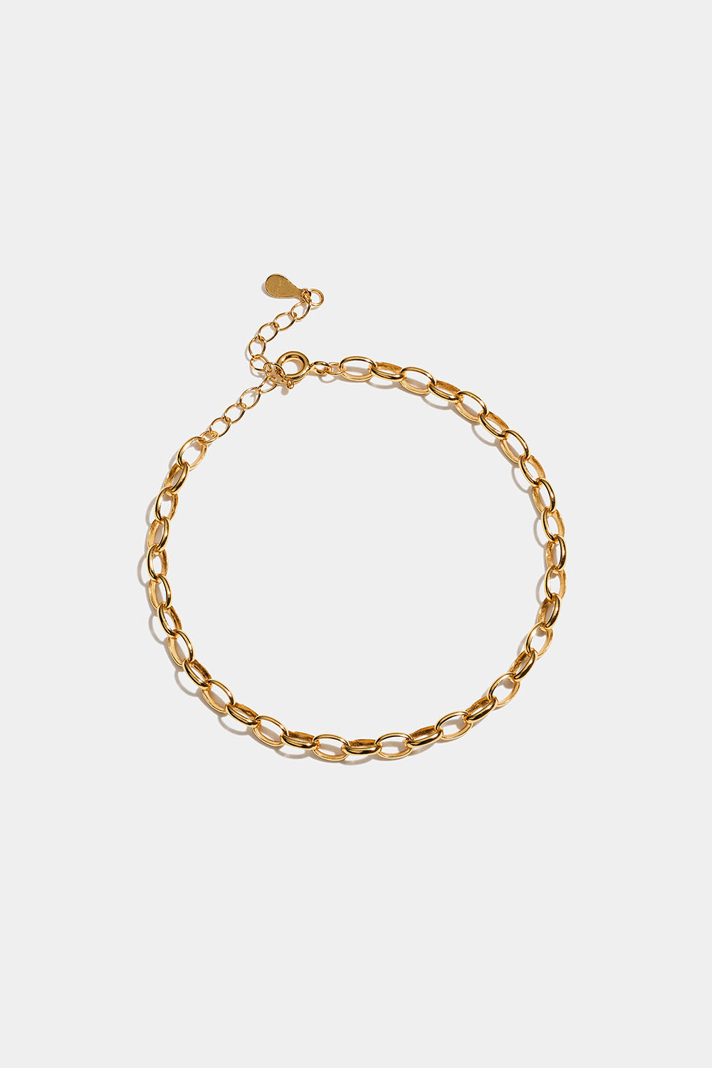 Ketjuranneketju aitoa 18k kullattua hopeaa ryhmässä Kullattu aito hopea / Kullatut rannekorut @ Glitter (551001042002)