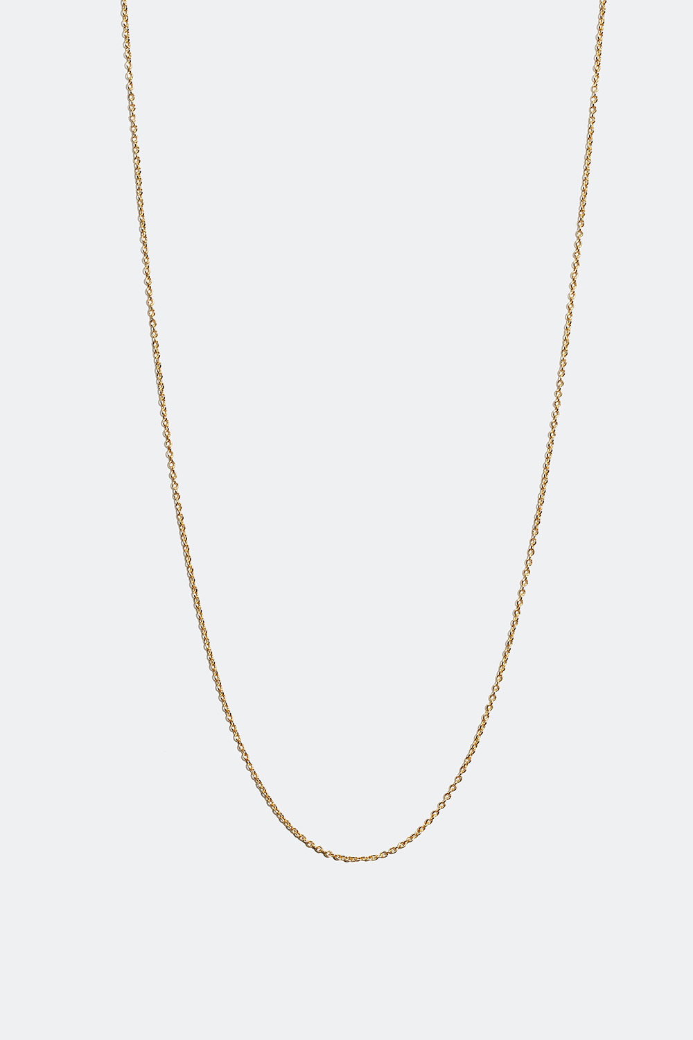 Ohut kaulaketju, jossa 18 karaatin kultaus, 55 cm ryhmässä Korut / Kaulakorut / Kaulaketjut @ Glitter (554000382060)