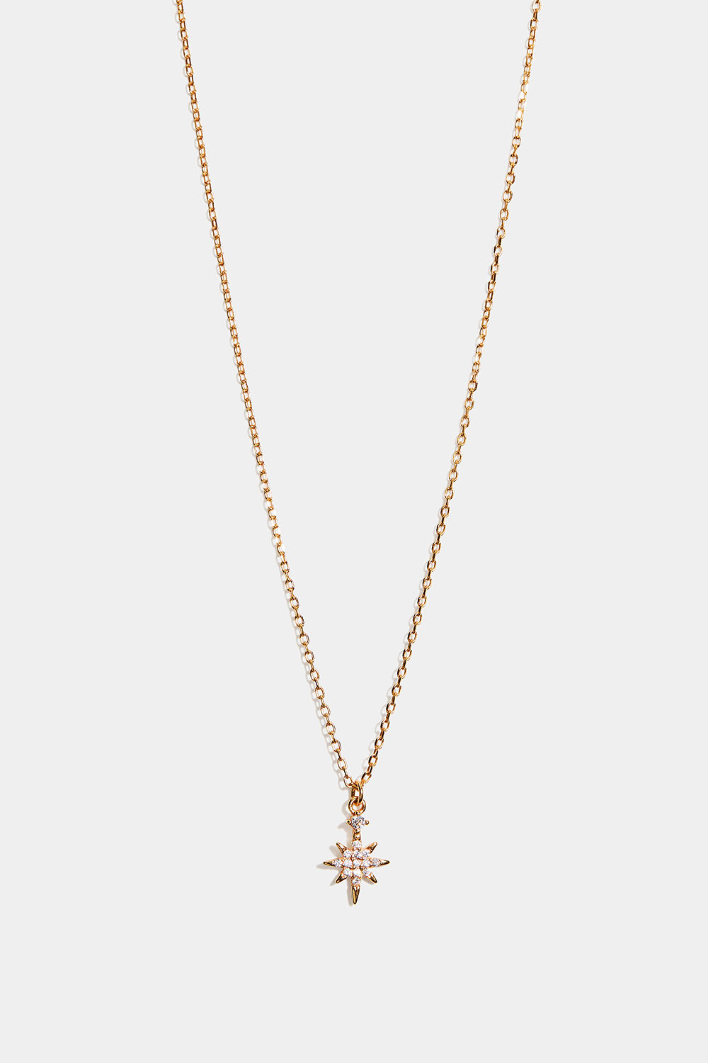 Aidot 18k kullalla kullatut hopeakorvakorut, joissa tähti ja Cubic Zirconia -kiviä ryhmässä Kullattu aito hopea / Kullatut kaulaketjut @ Glitter (554001372002)