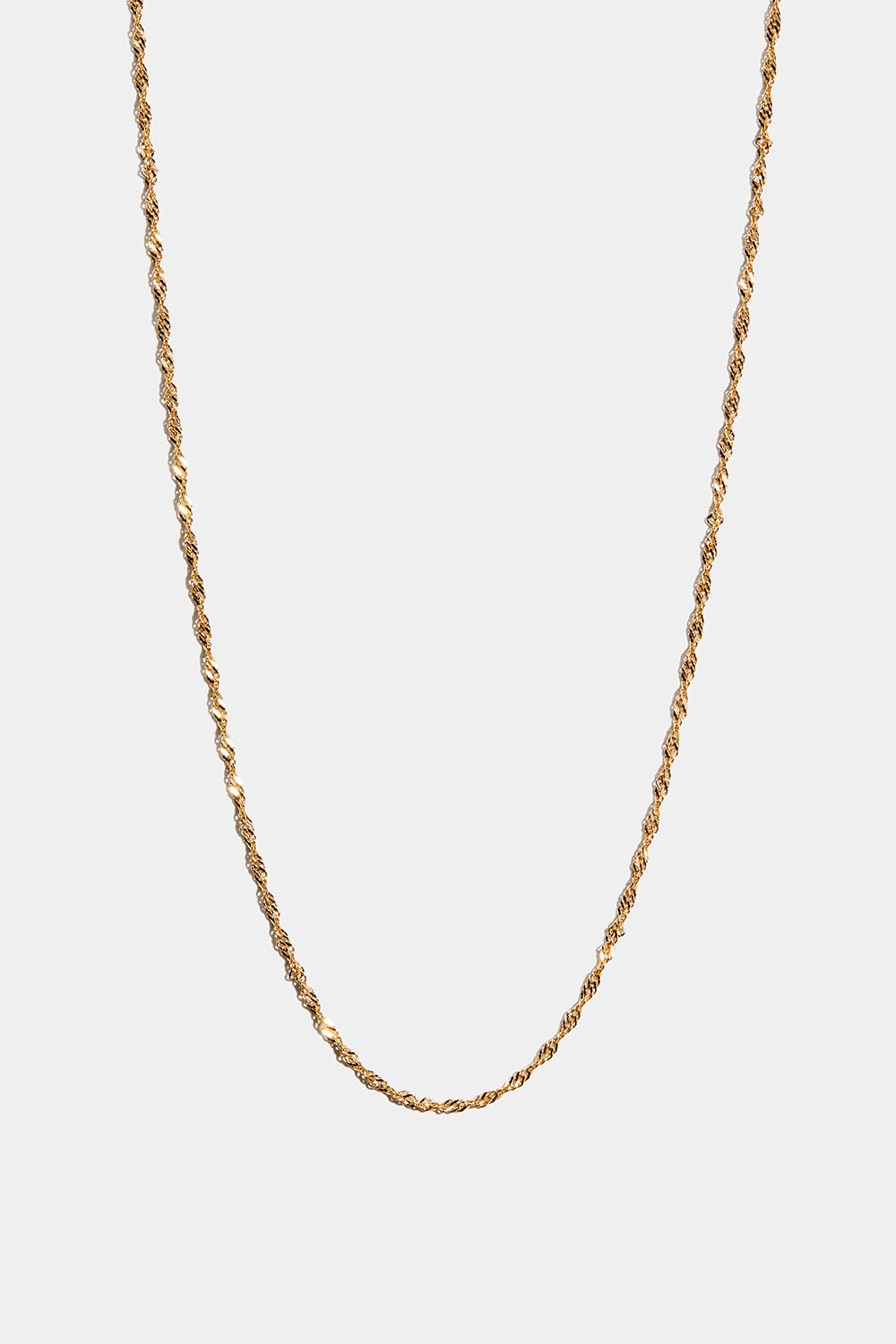 Kierretty kaulakoru 18k kullalla kullattua aitoa hopeaa, 36 cm ryhmässä Store week / @ Glitter (554001392002)