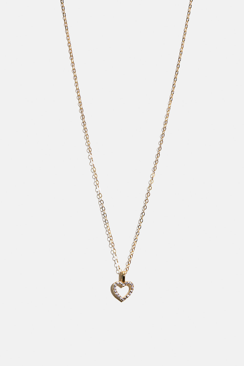 Aito 18k kullattu hopeakaulakoru, jossa teksturoitu kukka ryhmässä Kullattu aito hopea / Kullatut kaulaketjut @ Glitter (554004242002)