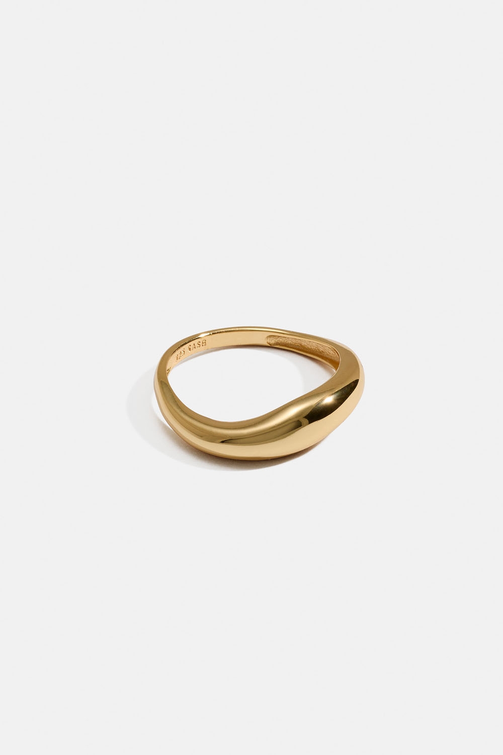 Aito 18k kullattu hopeasormus, jossa epätasainen muoto ryhmässä Store week / @ Glitter (5560009220)