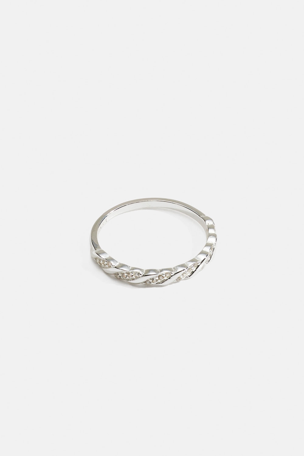 Kierretty sormus aitoa hopeaa Cubic zirconia -kivillä ryhmässä Store week / @ Glitter (5560009710)